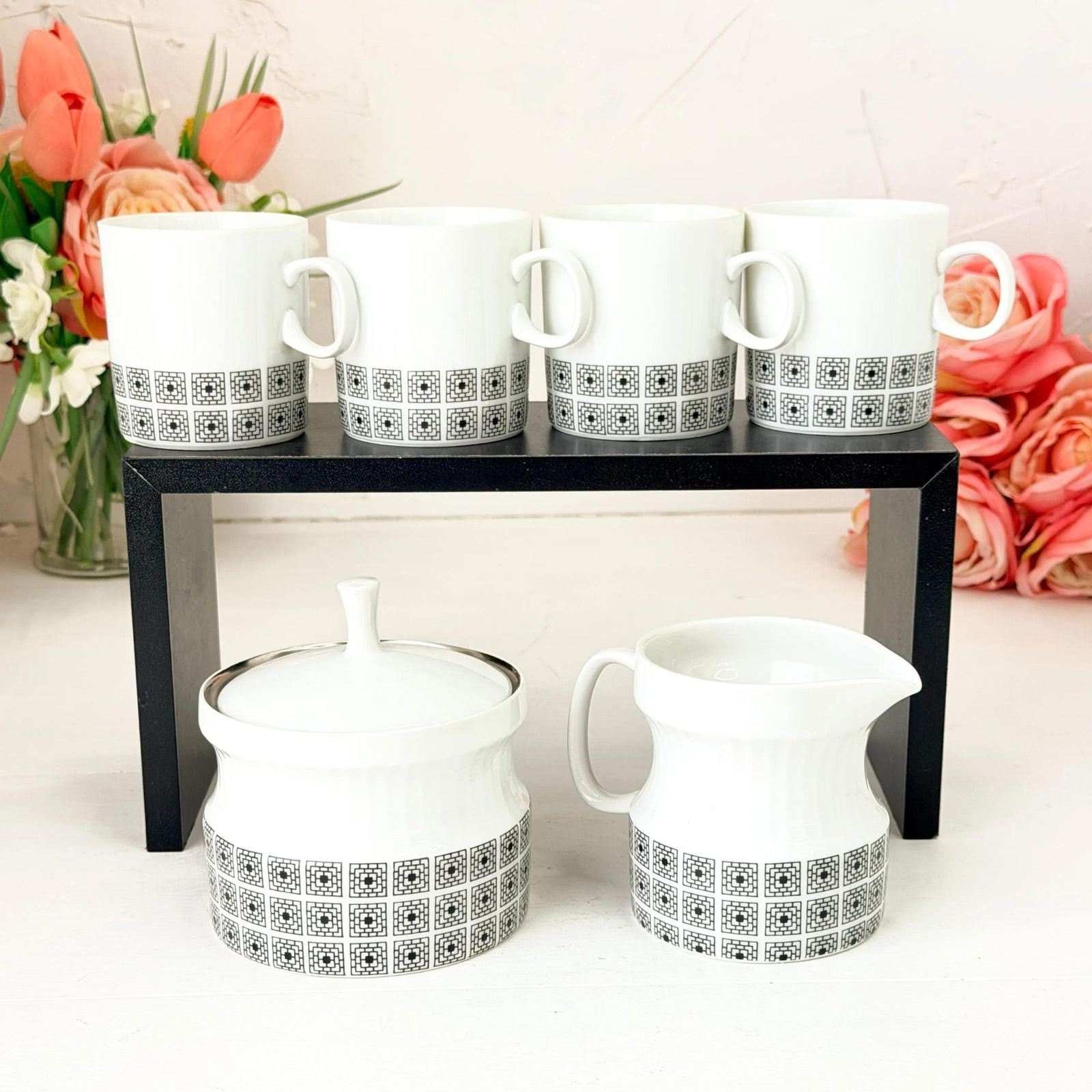 Loučky Nefertiti Porselein Theeservies Jaroslav Ježek Mid Century 1964 photo furniture