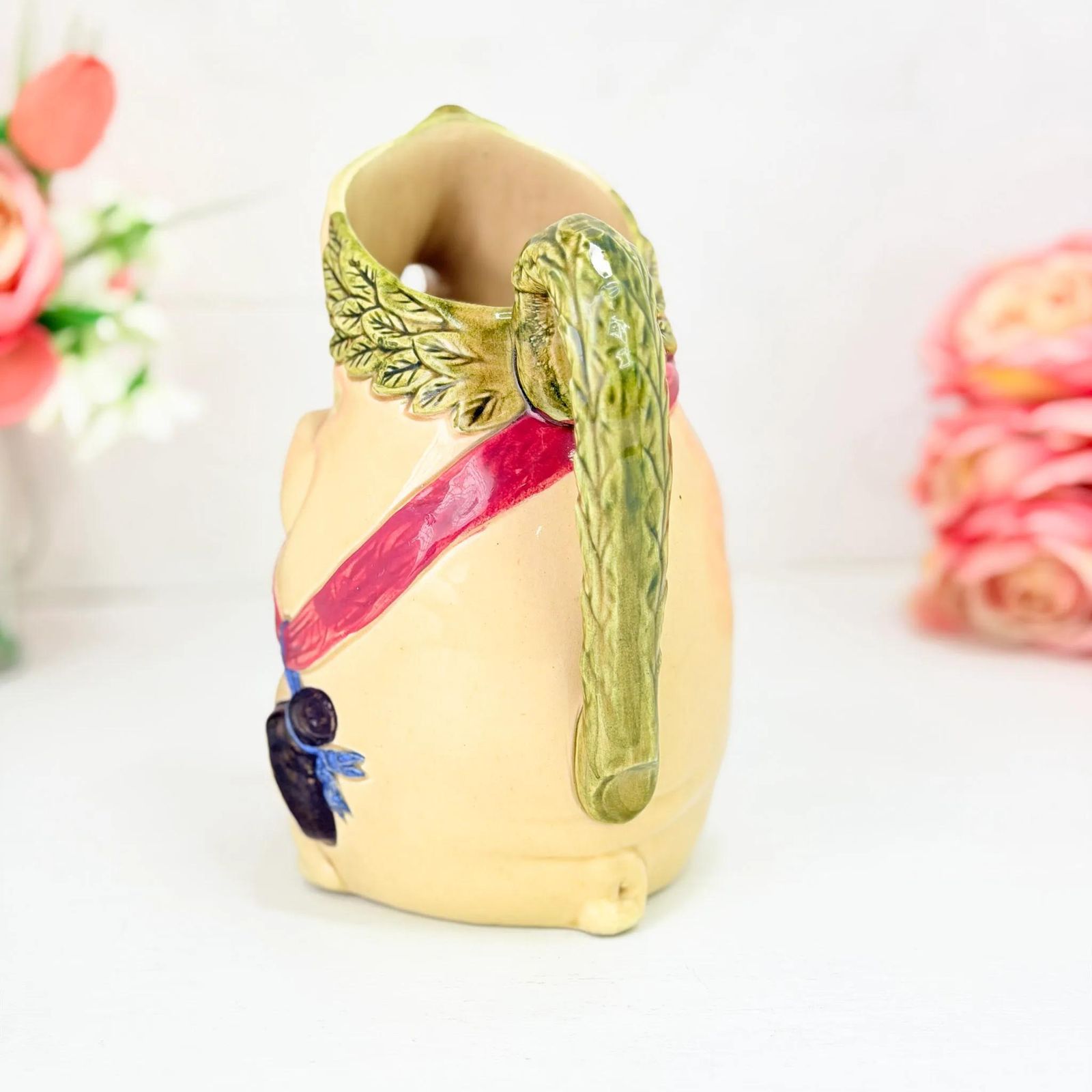 Antieke Franse Majolica Cochon Au Jambon Varken Kan Frie Onnaing 19e Eeuw photo 203.0