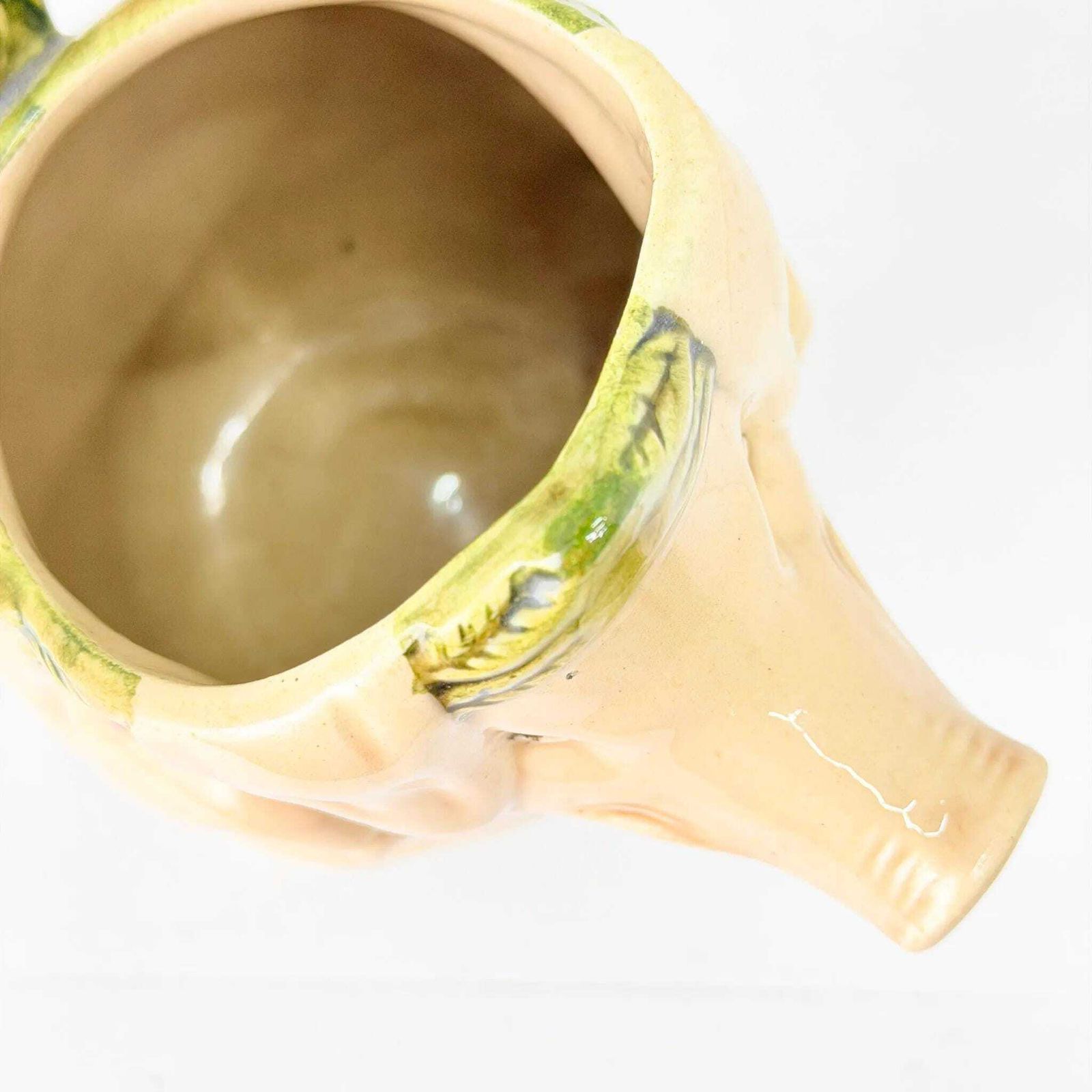 203.0 Antieke Franse Majolica Cochon Au Jambon Varken Kan Frie Onnaing 19e Eeuw photo