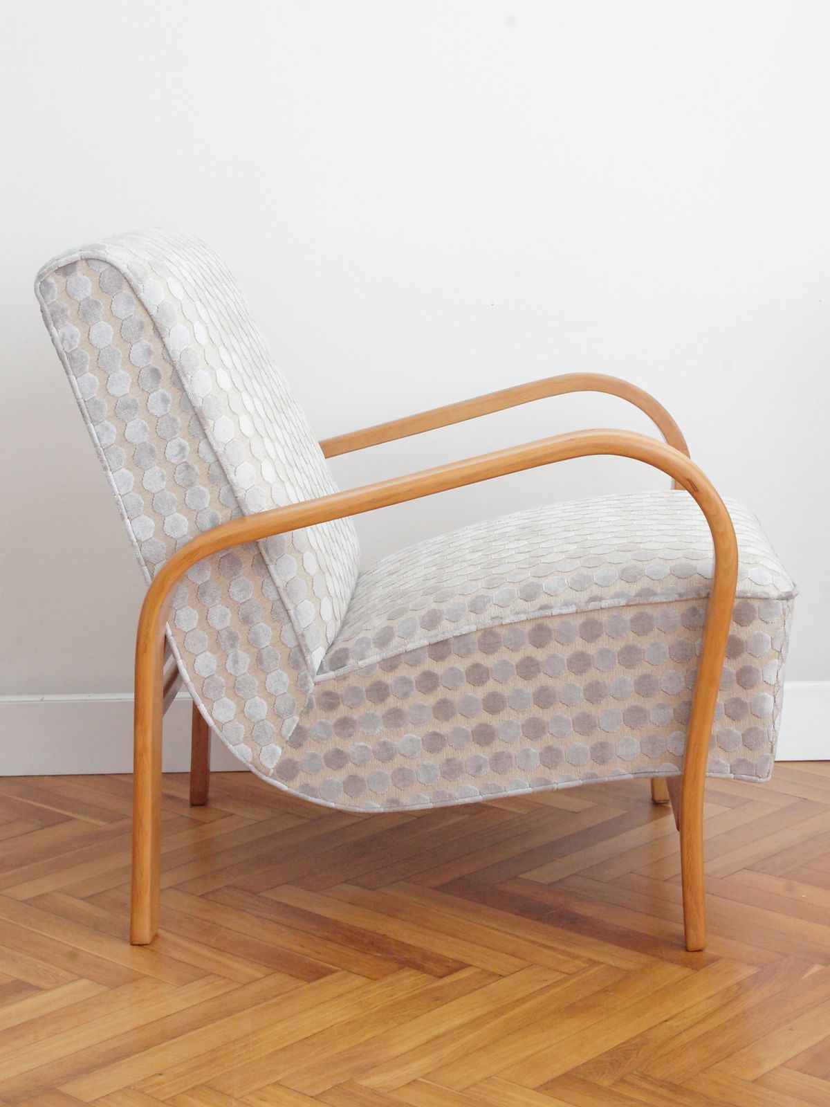 photo furniture Czechoslovak Mid Century Beech Lounge Chair By A. Kropacek And K. Kozelka For Interier Praha, 1958