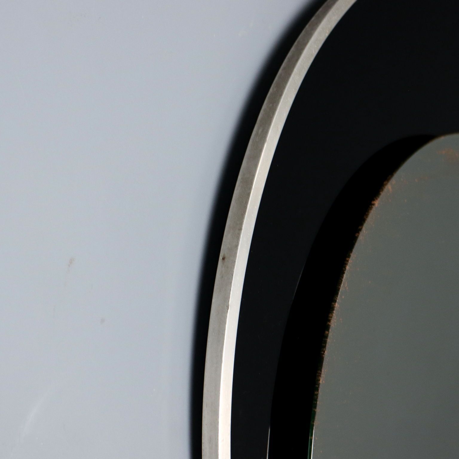 Miroir vintage rond, Italie, années 1960-1970 photo vintage
