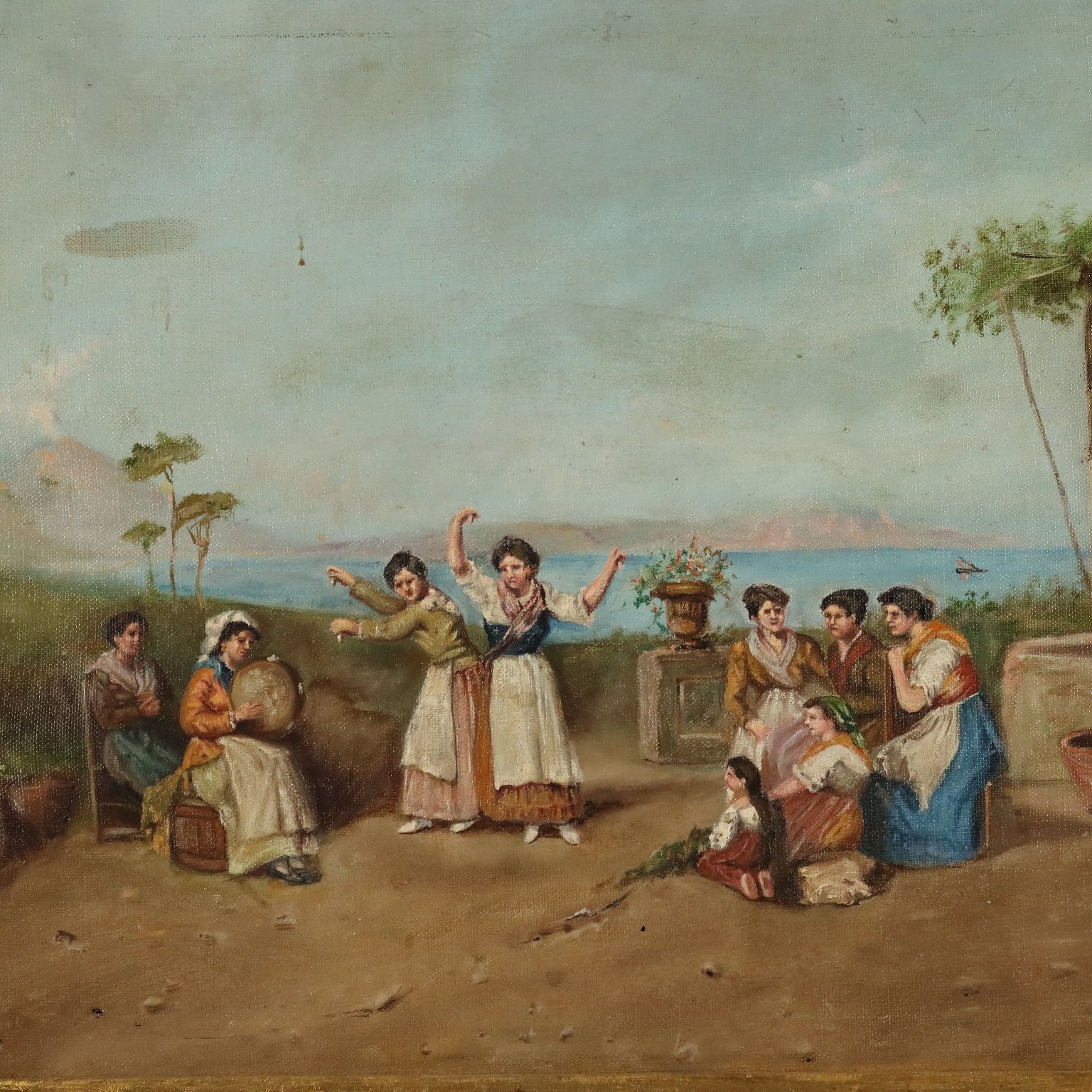 Schilderij, The Neapolitan Tarantella photo for sale