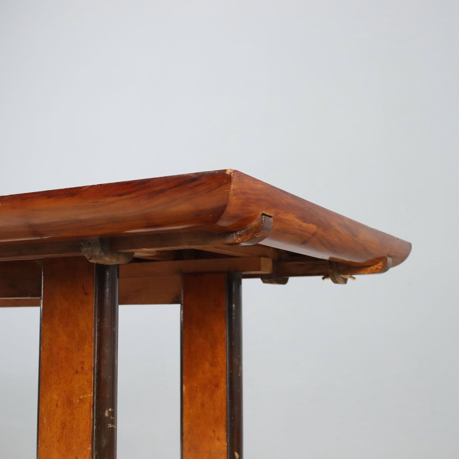 Antique Art Déco Table Bois De Violette Drawers XX Century photo vinterior