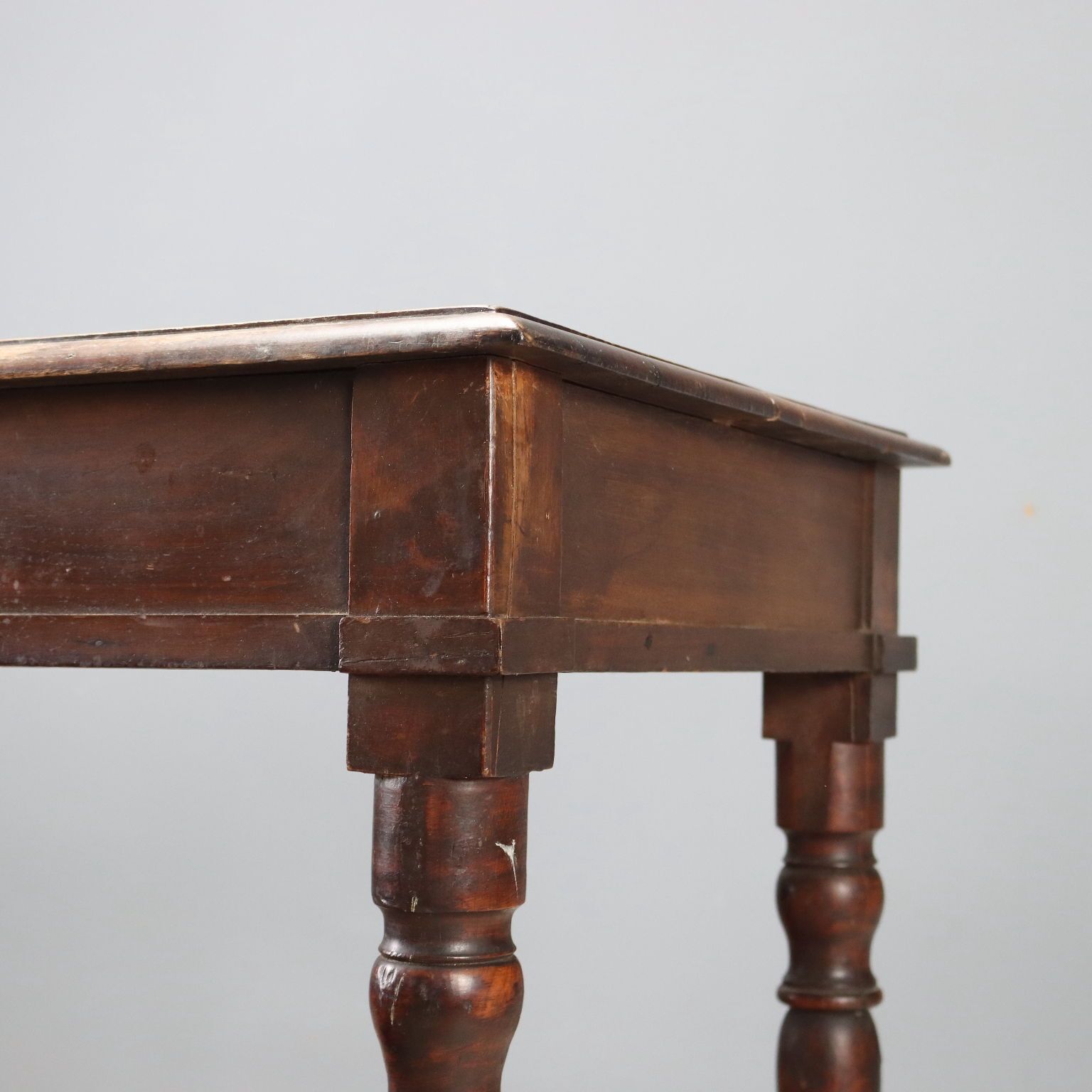 Antique Writing Desk Walnut Shaped Feet Italy Late XIX Century photo buy