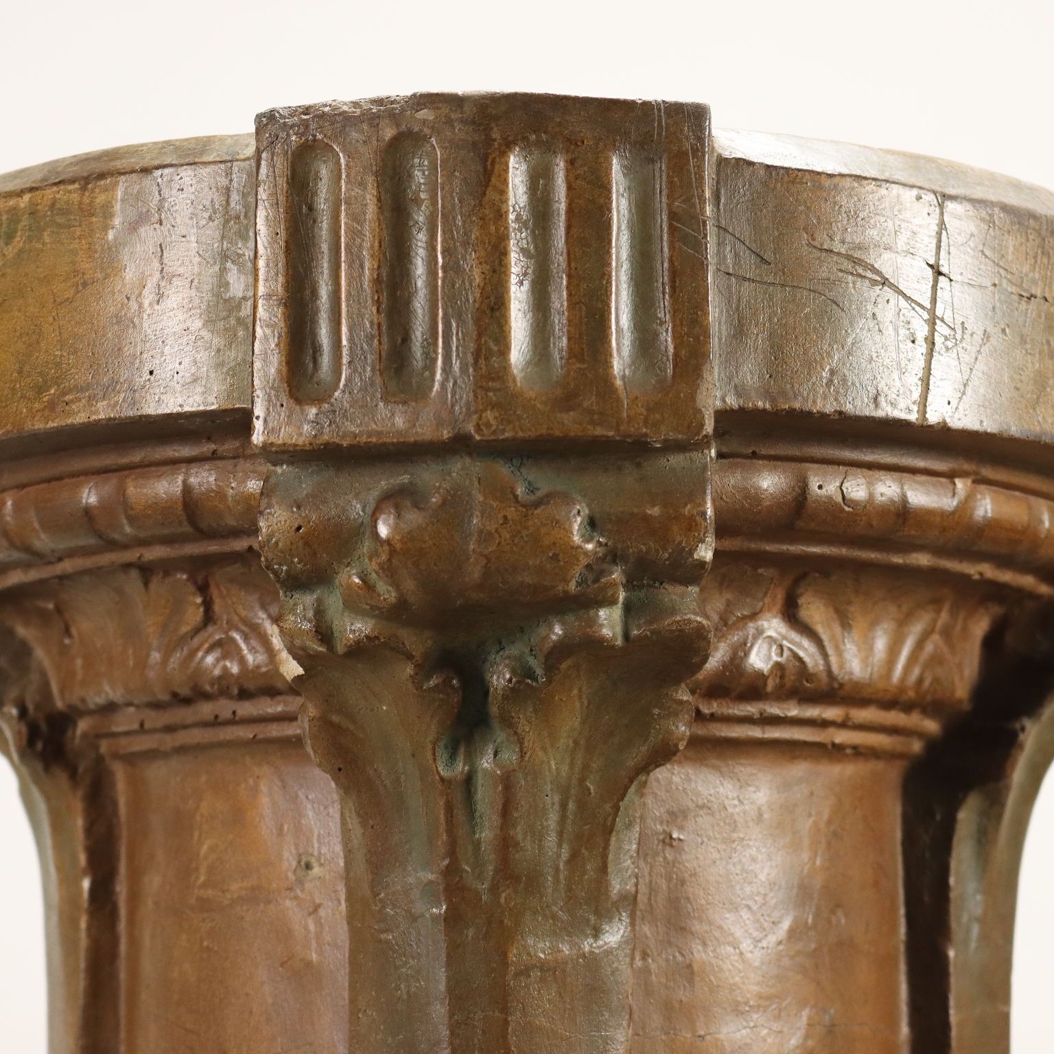 Antique Column Classic Style Terracotta Italy XIX Century photo Home Decor