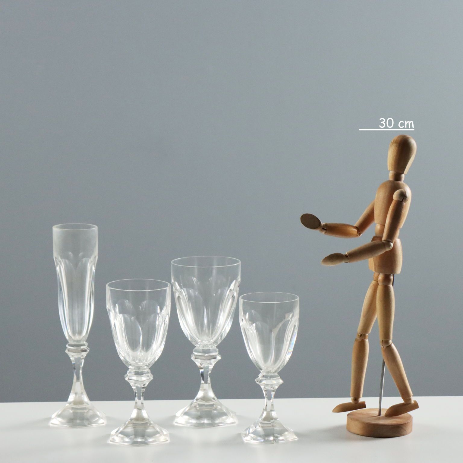 Vintage Glasses Set Chambord Saint Louis France 1970s photo furniture