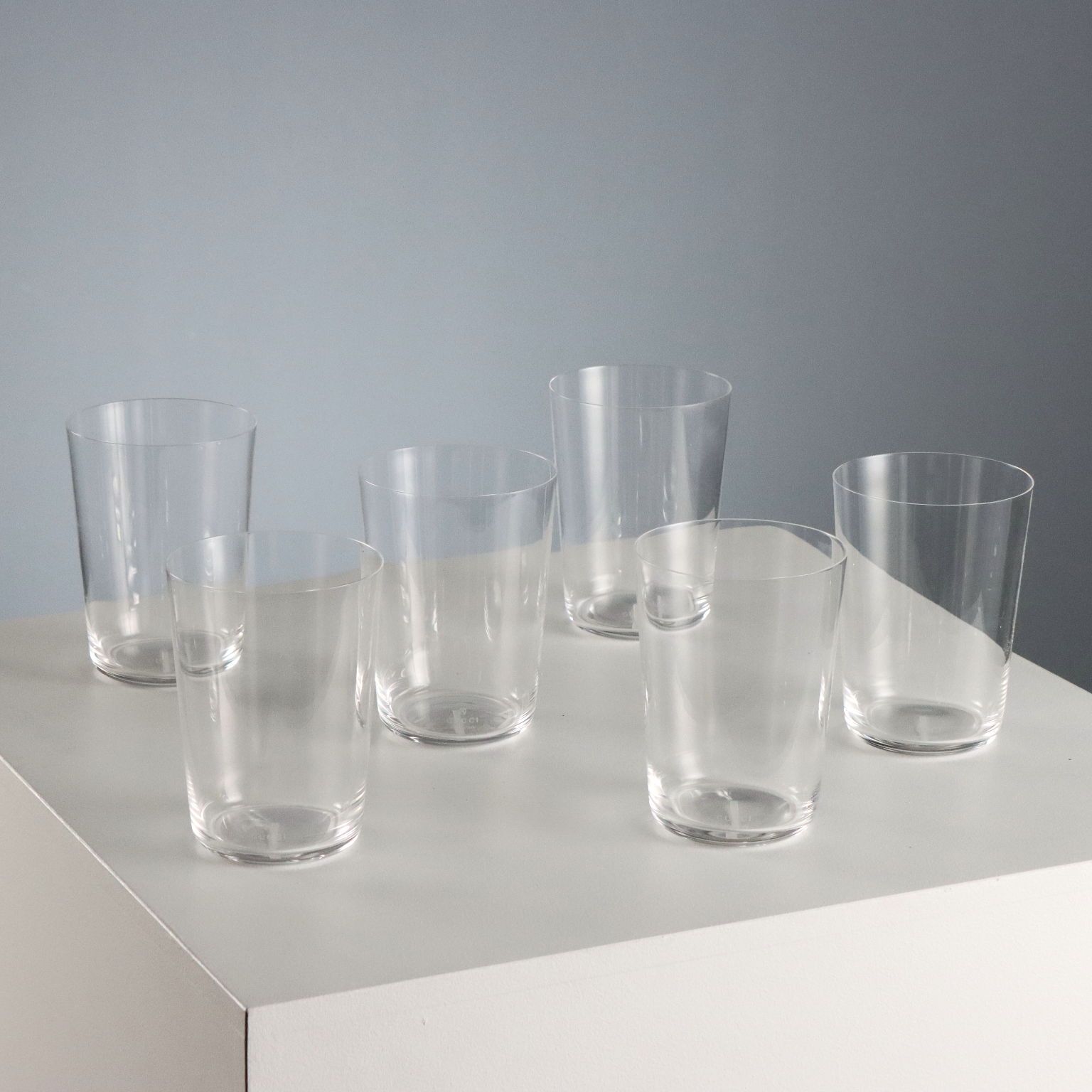 Verres vintage Gucci en verre transparent, Italie, XXe siècle