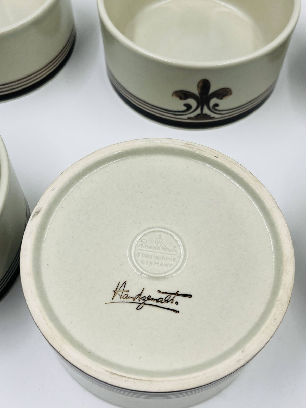 photo for sale 6 Rosenthal Studio Line "Siena" Ramekins By Richard Scharrer 1970
