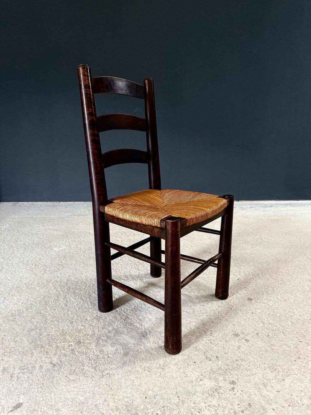 photo vinterior French Provincial Design Dining Chairs By Georges Robert, France 1940's