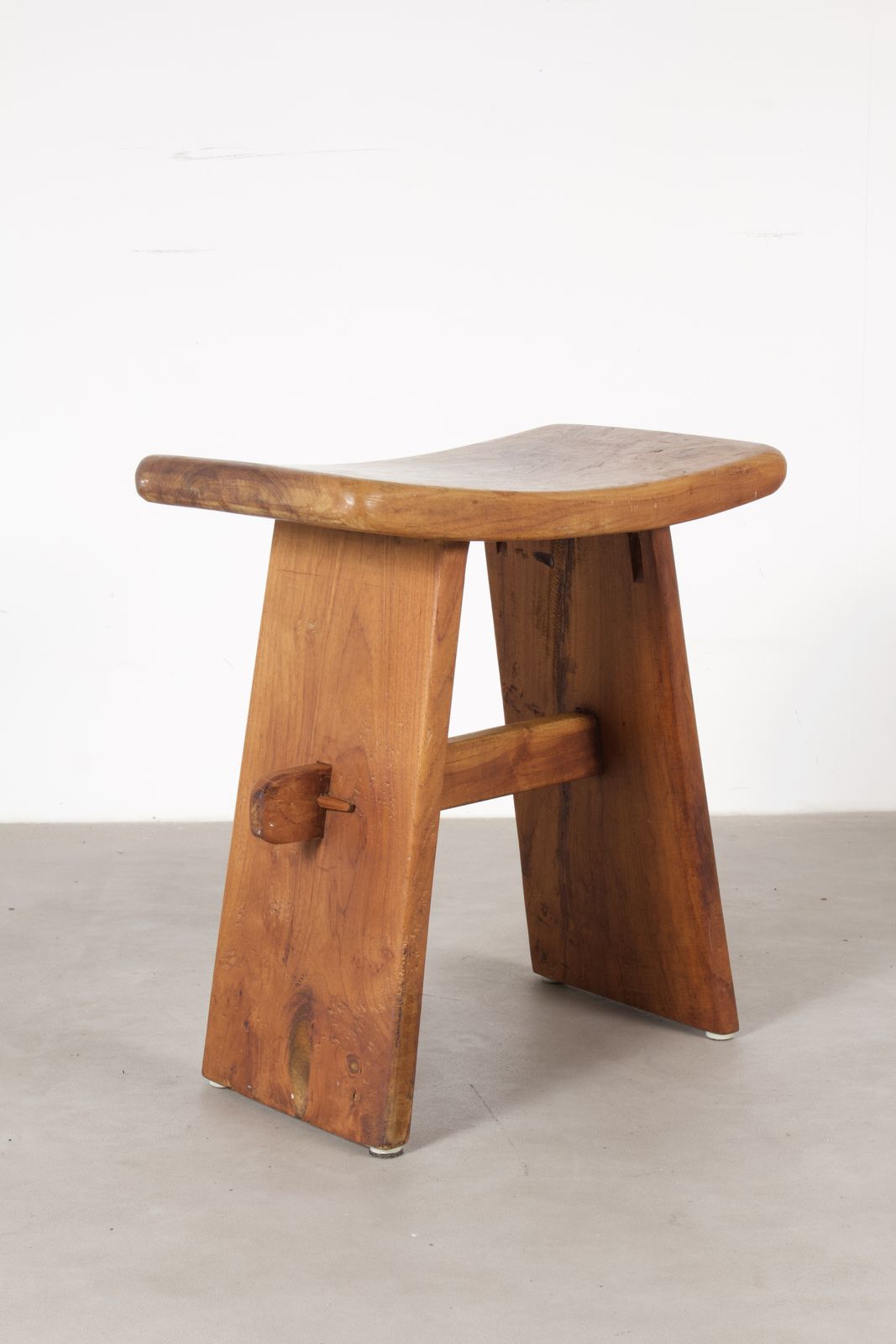 Tree Cycled Emi Mid Century Modern Vernacular Wooden Stool photo vinterior