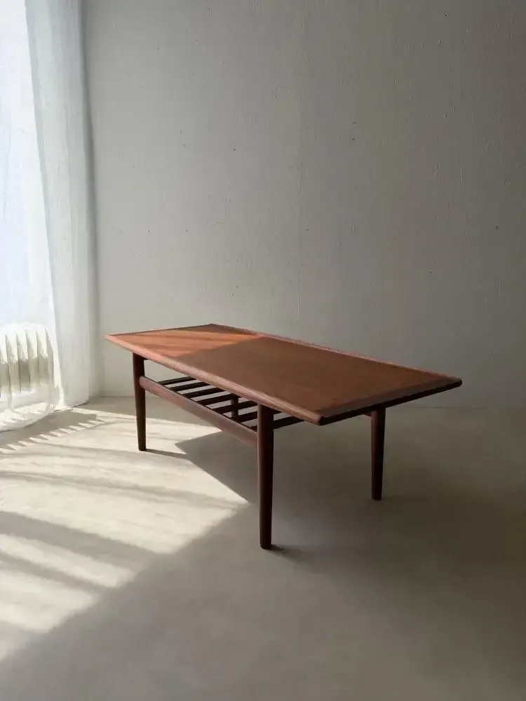 Grete Jalk Teak Salontafel Glostrup Møbelfabrik ca. jaren 1960