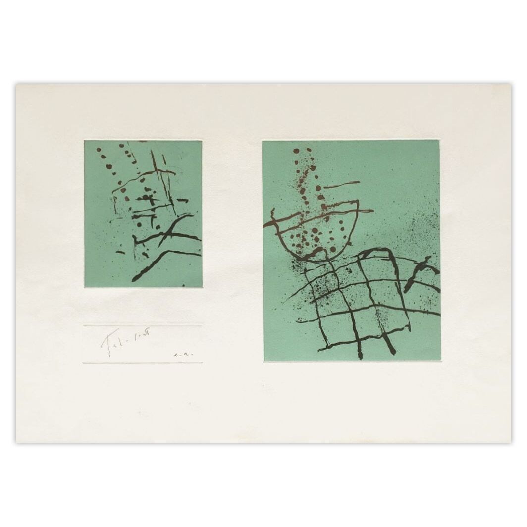 Aquatinte signée Pierre Tal Coat, Piège, 1968