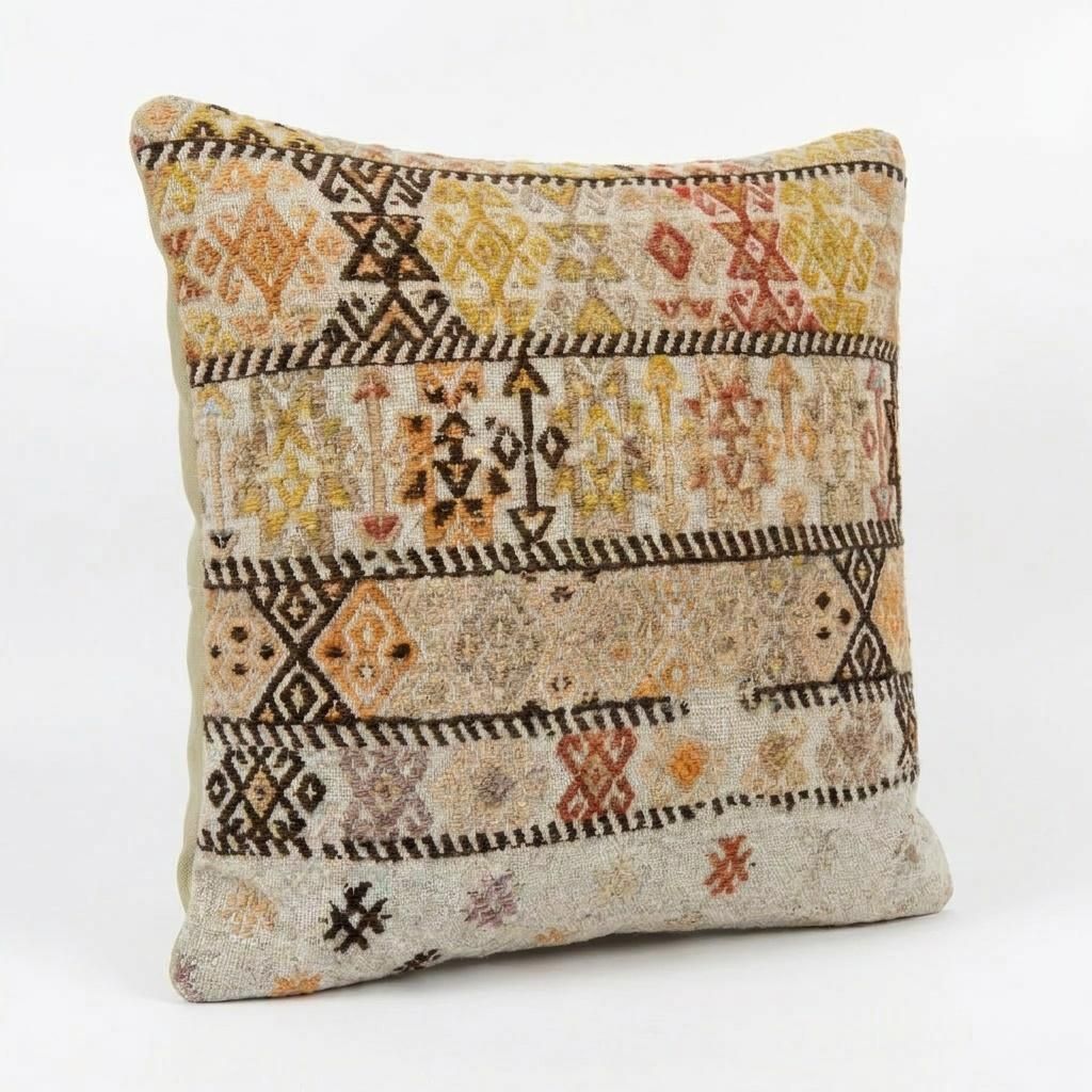 Anatolian Kilim Pillow Cover 38 X 41 Cm photo furniture