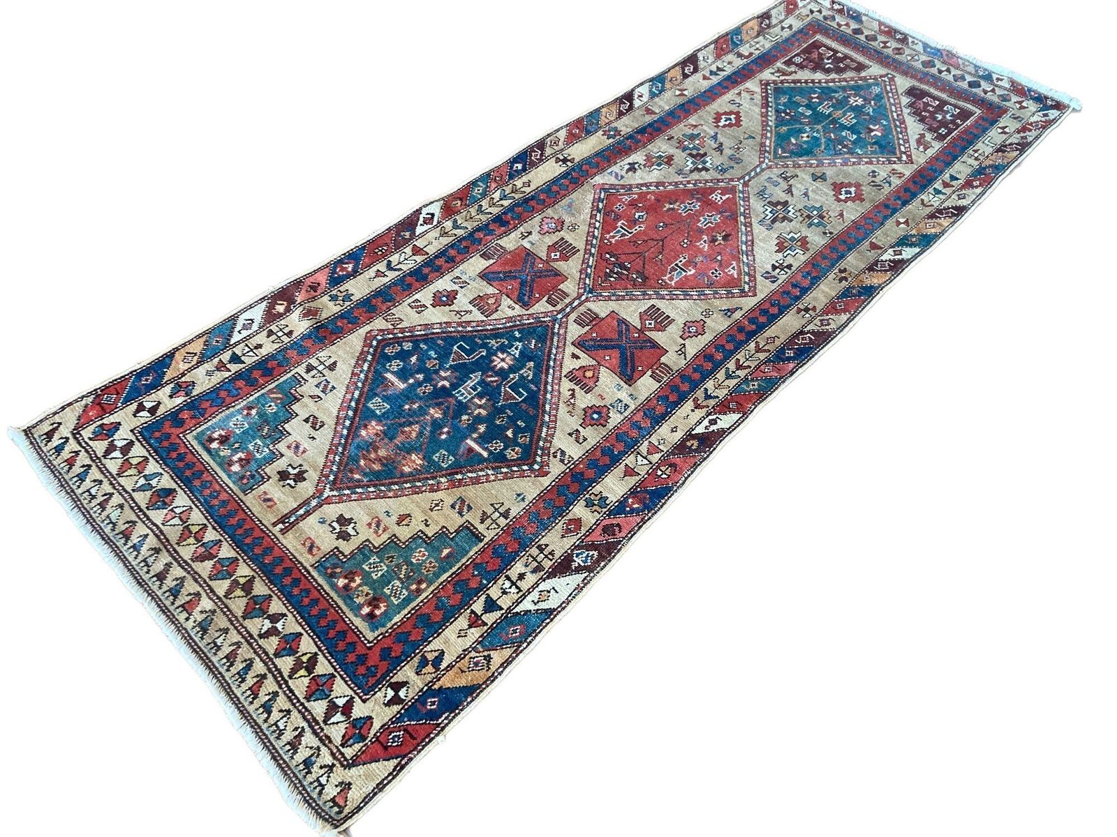 Antiek Anatolisch loperkleed 2,89 m x 1,04 m photo for sale