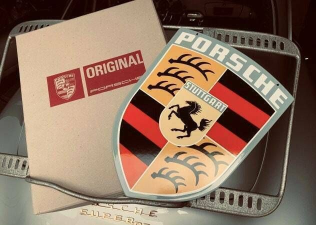 Orig. Porsche Classic Enamel Plate /Coat Of Arms/Crest 45 X 38 Cm photo 570.0