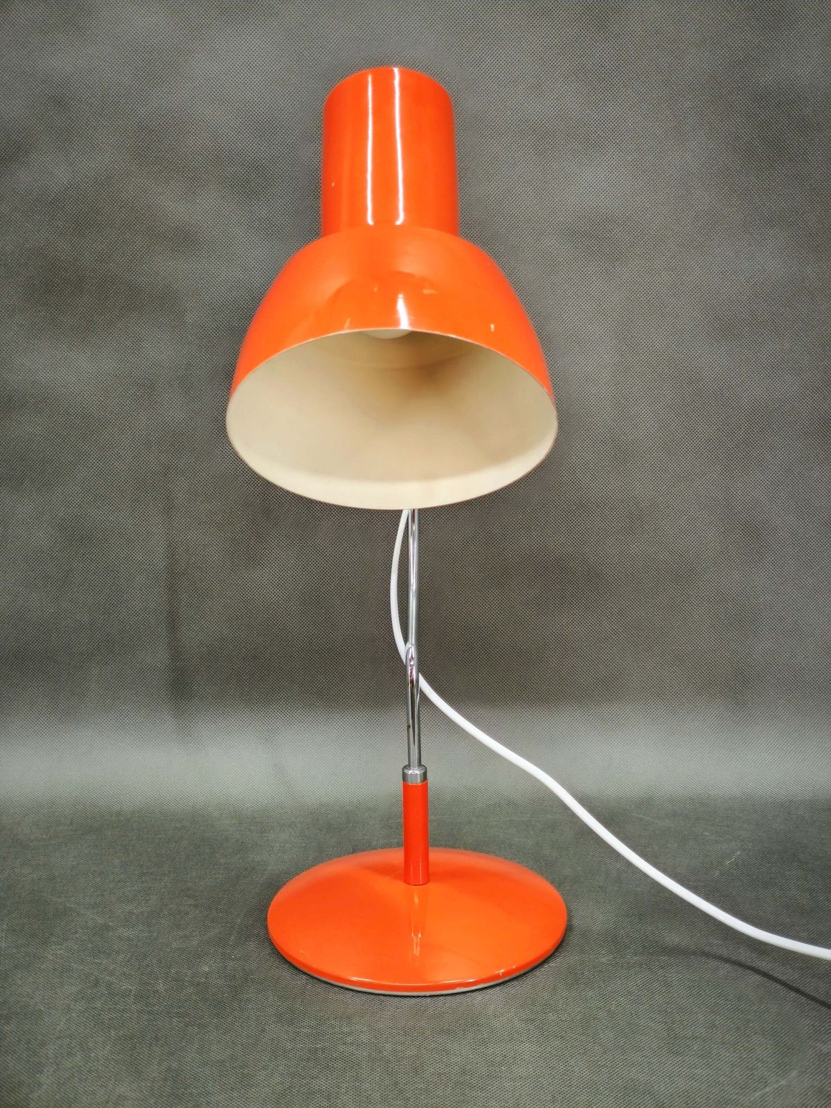 Lampe de table Josef Hůrka orange pour Napako, Tchécoslovaquie, années 1960 photo furniture