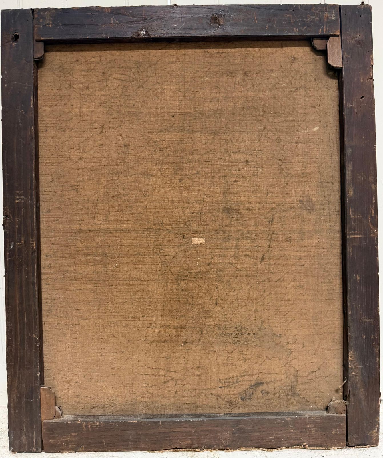 Tableau ancien de maître italien, huile sur toile, Madone des Douleurs photo vintage