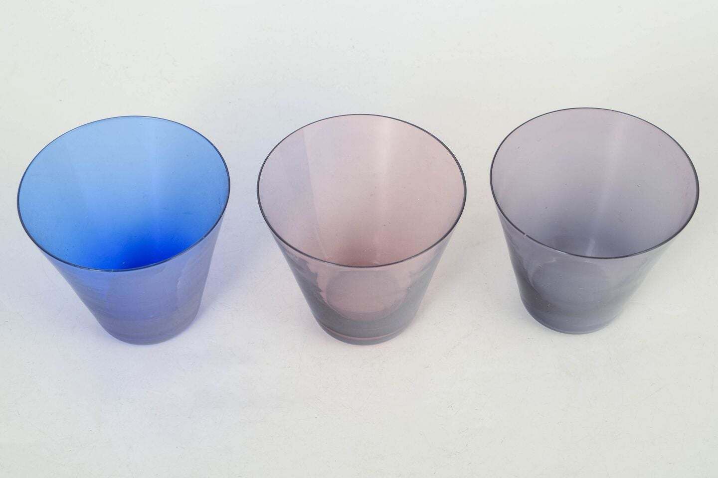 Kaj Franck For Nuutajärvi Notsjö. Three Small “Kimara” Glasses. Mid 20th C. photo furniture