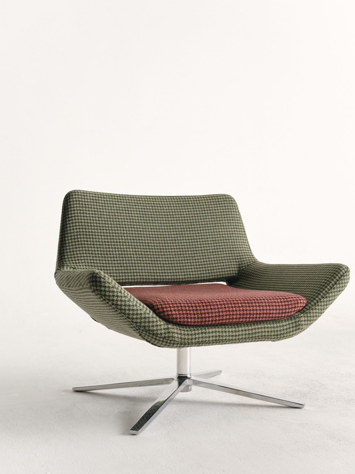 B&B Italia "Metropolitan Me84" Armchair, Upholstered In Oliver Spencer Wool