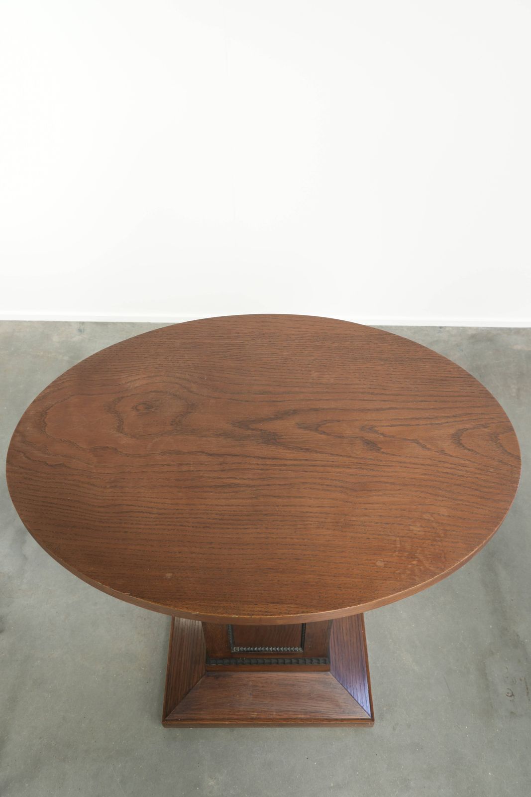 Beautiful Dutch Oak Side Table/Center Table In Luxurious Amsterdam School Design With Exquisite Details photo vinterior