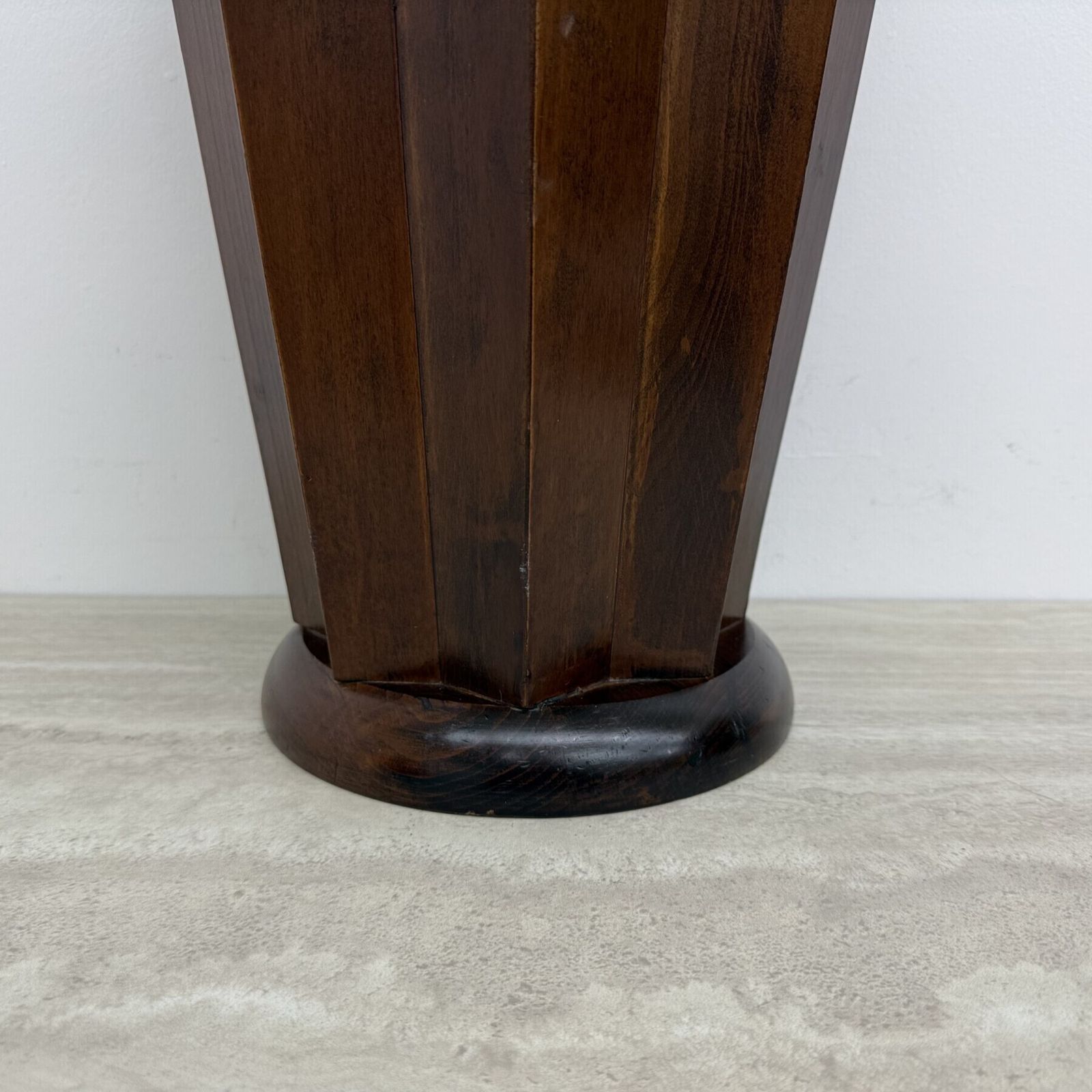 Art Deco Paraplubak in Kastanjehout, Frankrijk ca. jaren 1930 photo Woonaccessoires
