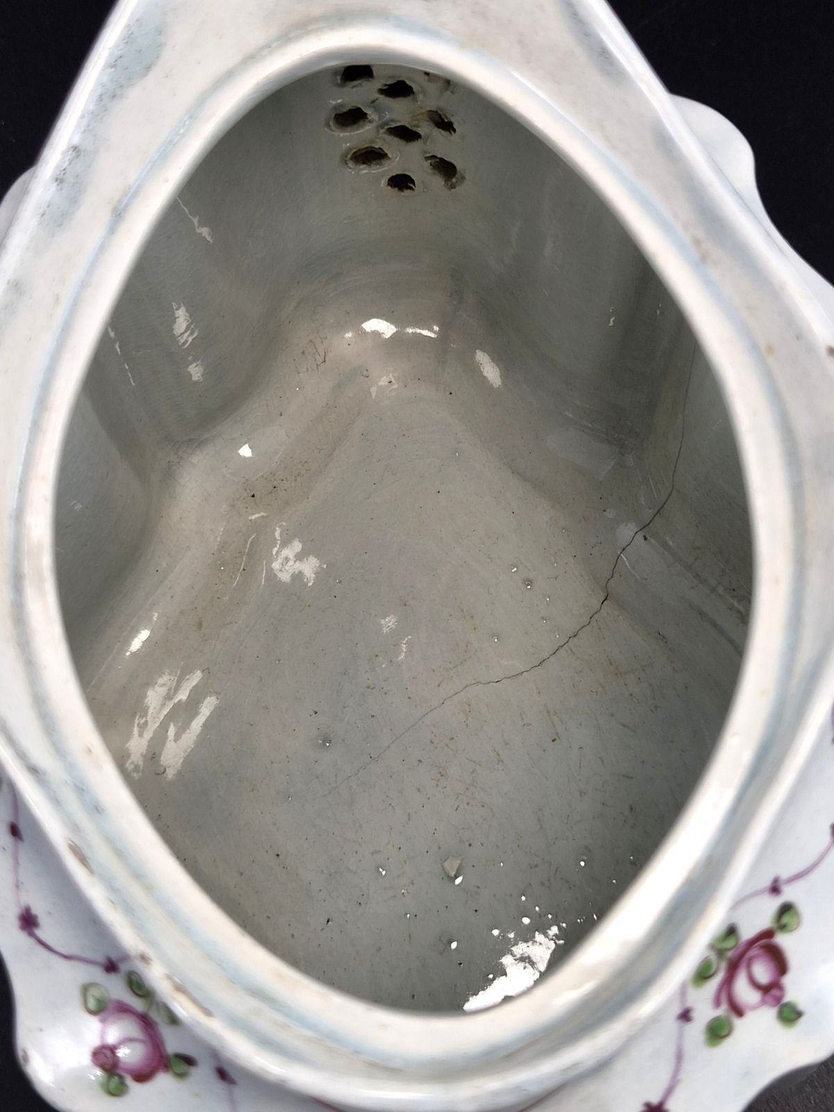 Engels aardewerk theepot in Commode-vorm met Widow-knop, ca. 1810 photo buy