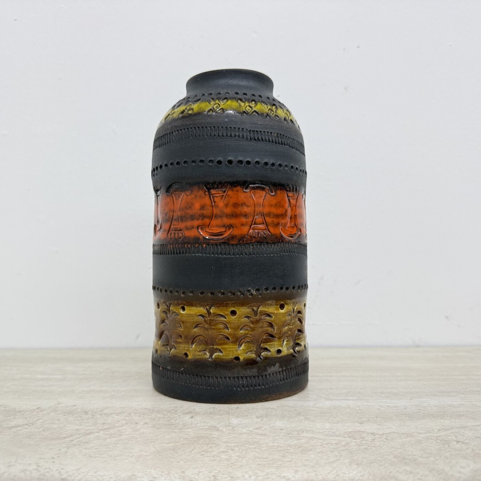 Vase mid-century Bitossi Genovese, par Aldo Londi, Italie, années 1970 photo for sale