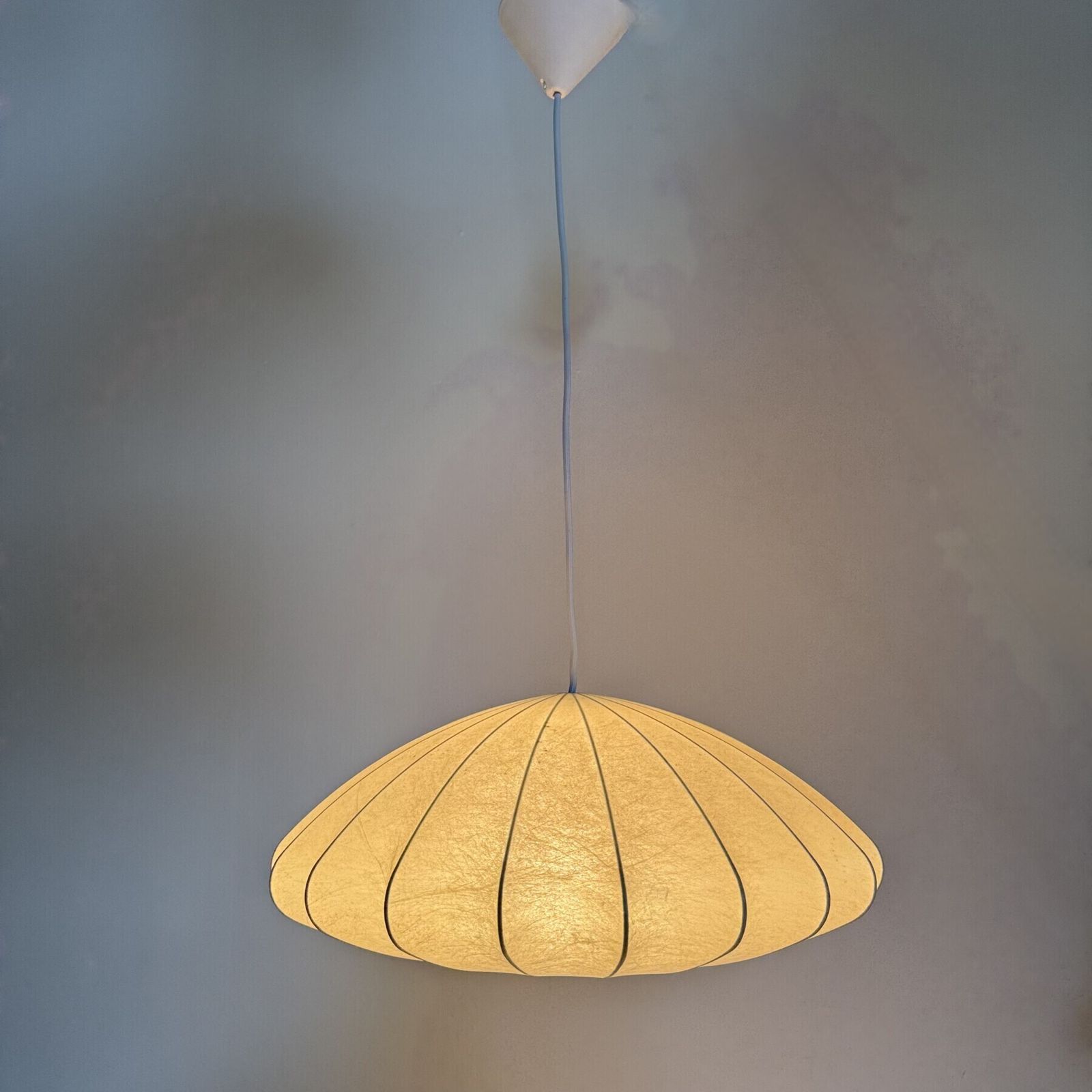 Suspension Cocoon mid-century modern par Friedel Wauer pour Goldkant Leuchten, années 1960 photo vinterior