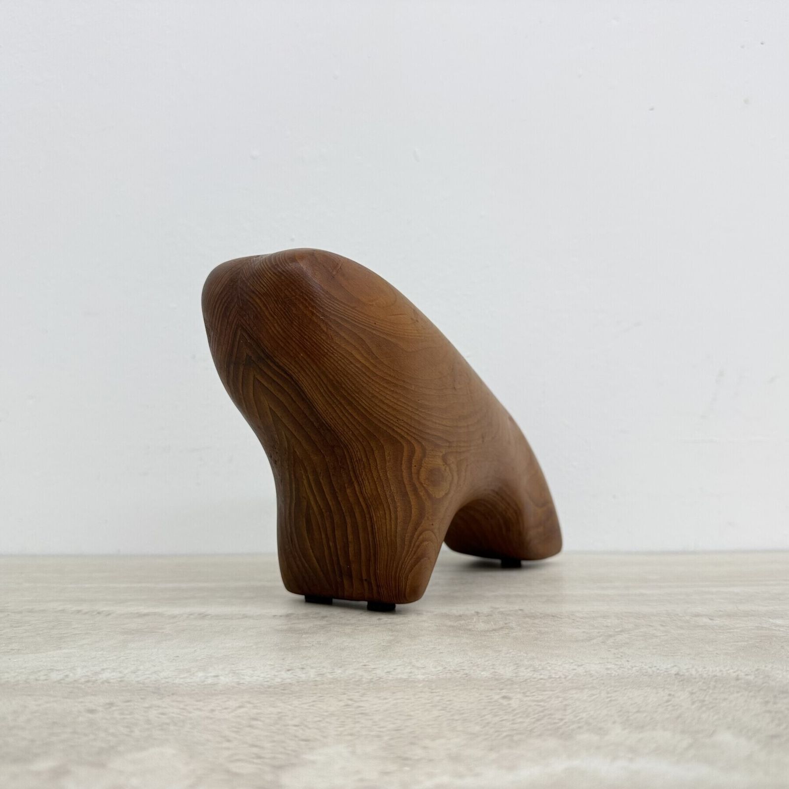 photo buy Mid-Century abstract houten stier in teak, jaren 1970