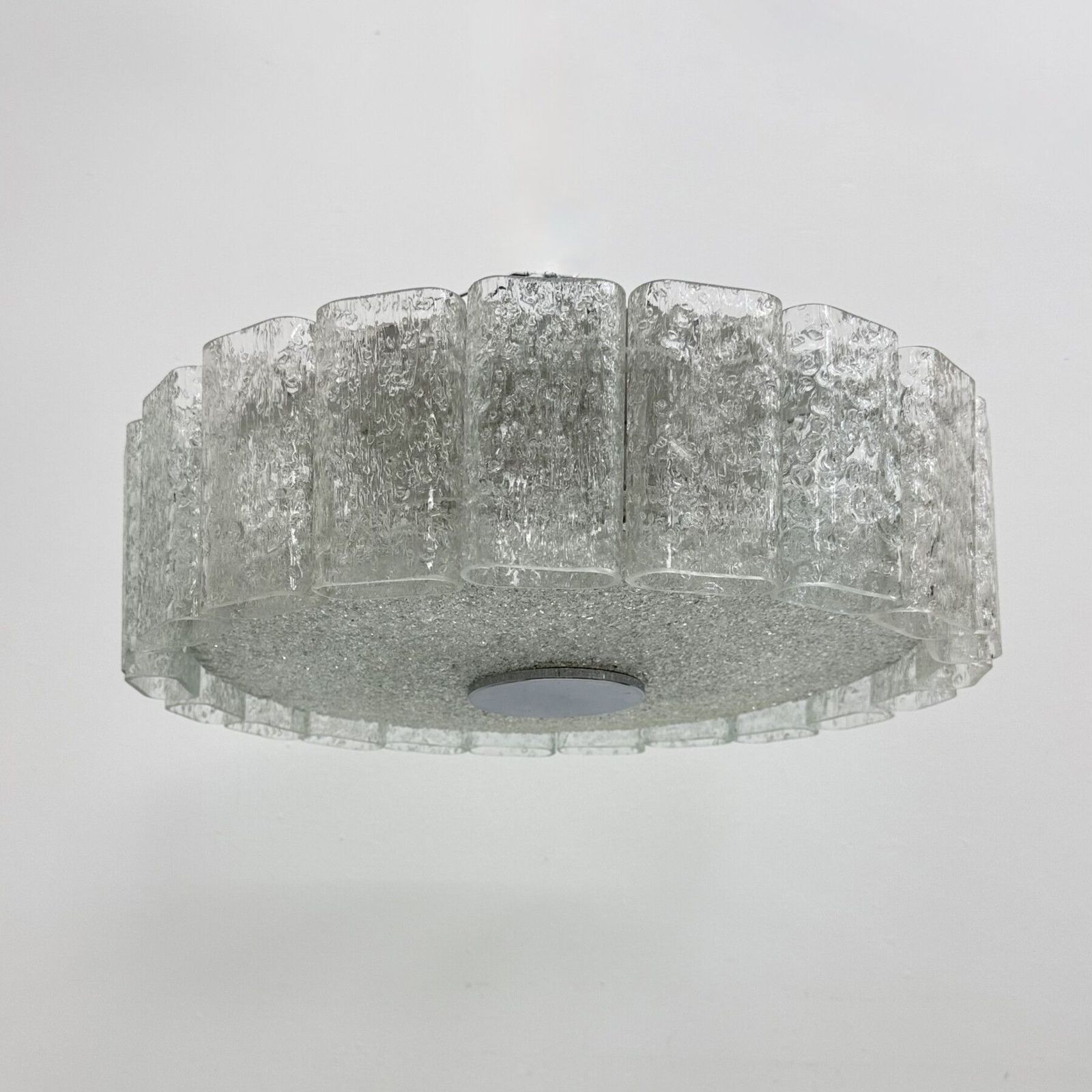 Plafonnier mid-century à tubes en verre Doria Leuchten, Allemagne, années 1960 photo Luminaires