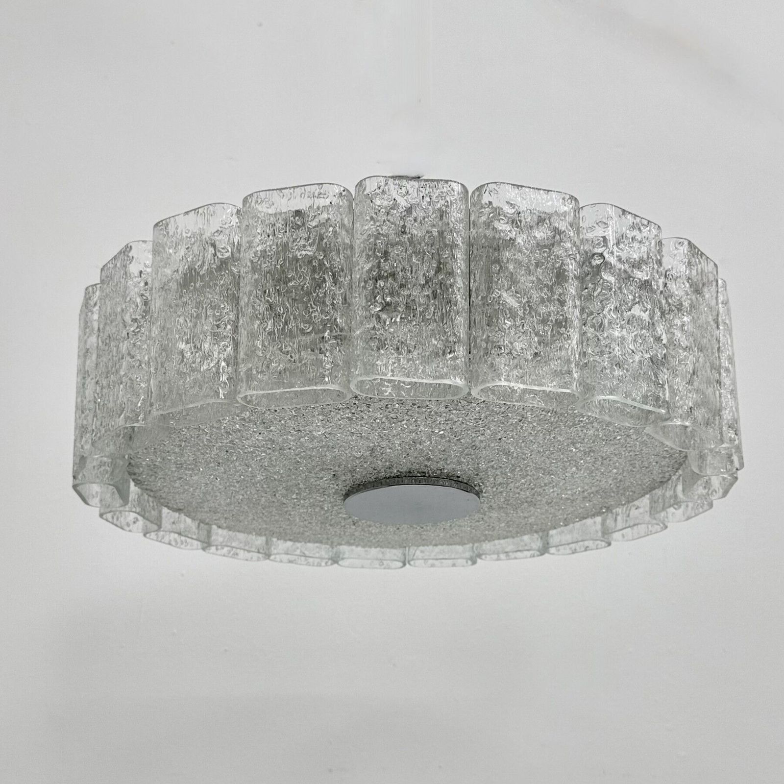 1439.0 Plafonnier mid-century à tubes en verre Doria Leuchten, Allemagne, années 1960 photo