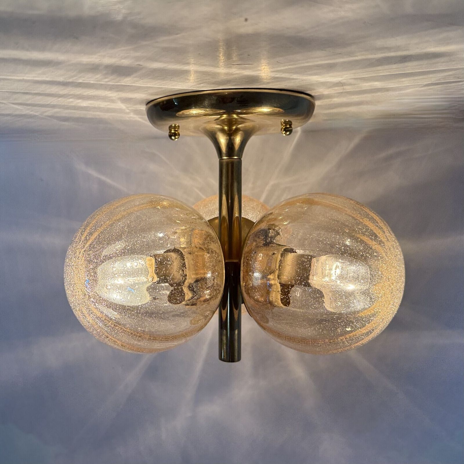 Mid Century Design Kaiser Leuchten Ceiling Lamp , 1960's Germany photo furniture