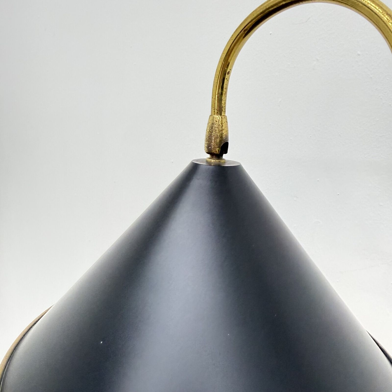 240.0 Lampe de bureau mid-century réglable en laiton, années 1970 photo