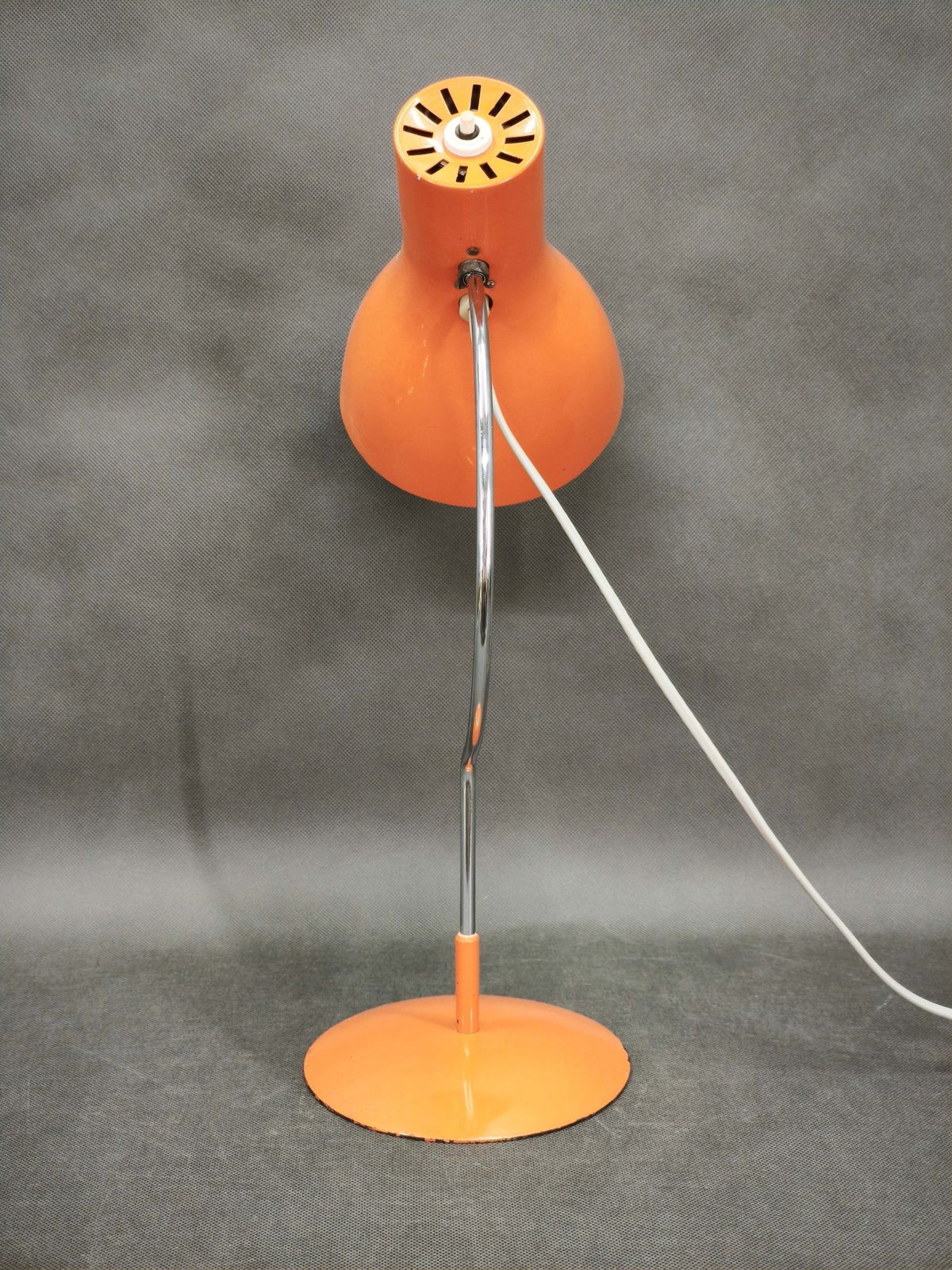 Lampe de table Josef Hůrka orange pour Napako, Tchécoslovaquie, années 1960 photo for sale
