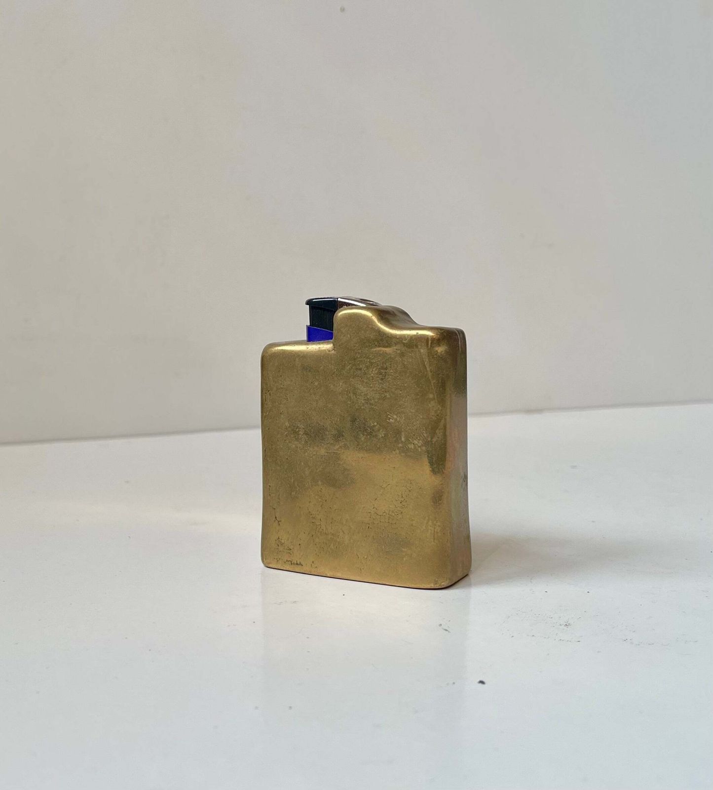 Vintage Brutalist Lauterbach Ashtray & Table Lighter in Bronze, jaren 1970 photo Woonaccessoires