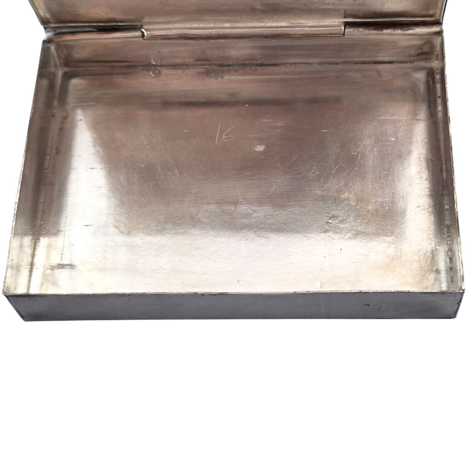 Vintage Indische 925 zilver email doos voor speelkaarten of sigaretten photo vinterior