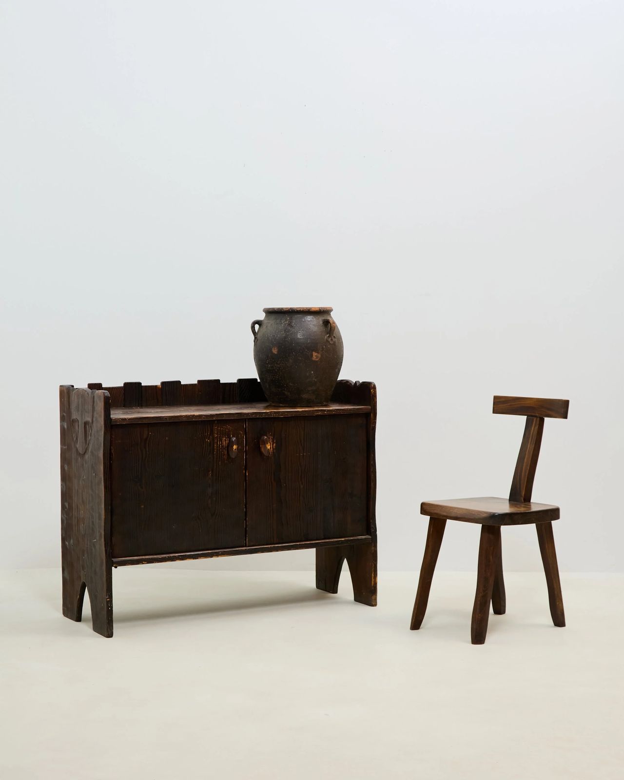 Brutalist Cabinet, jaren 1970 photo vintage