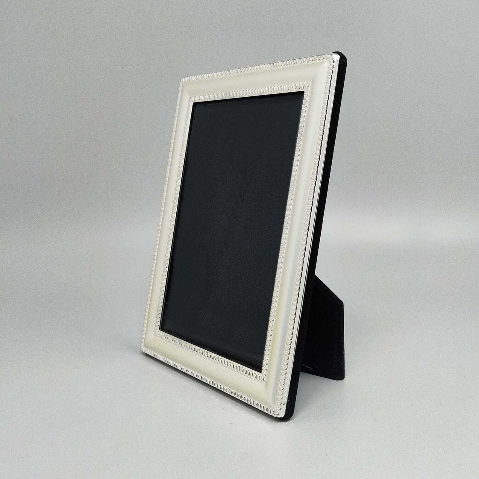Fotolijst in verzilverd metaal met glas, Italië, jaren 1970 photo Woonaccessoires
