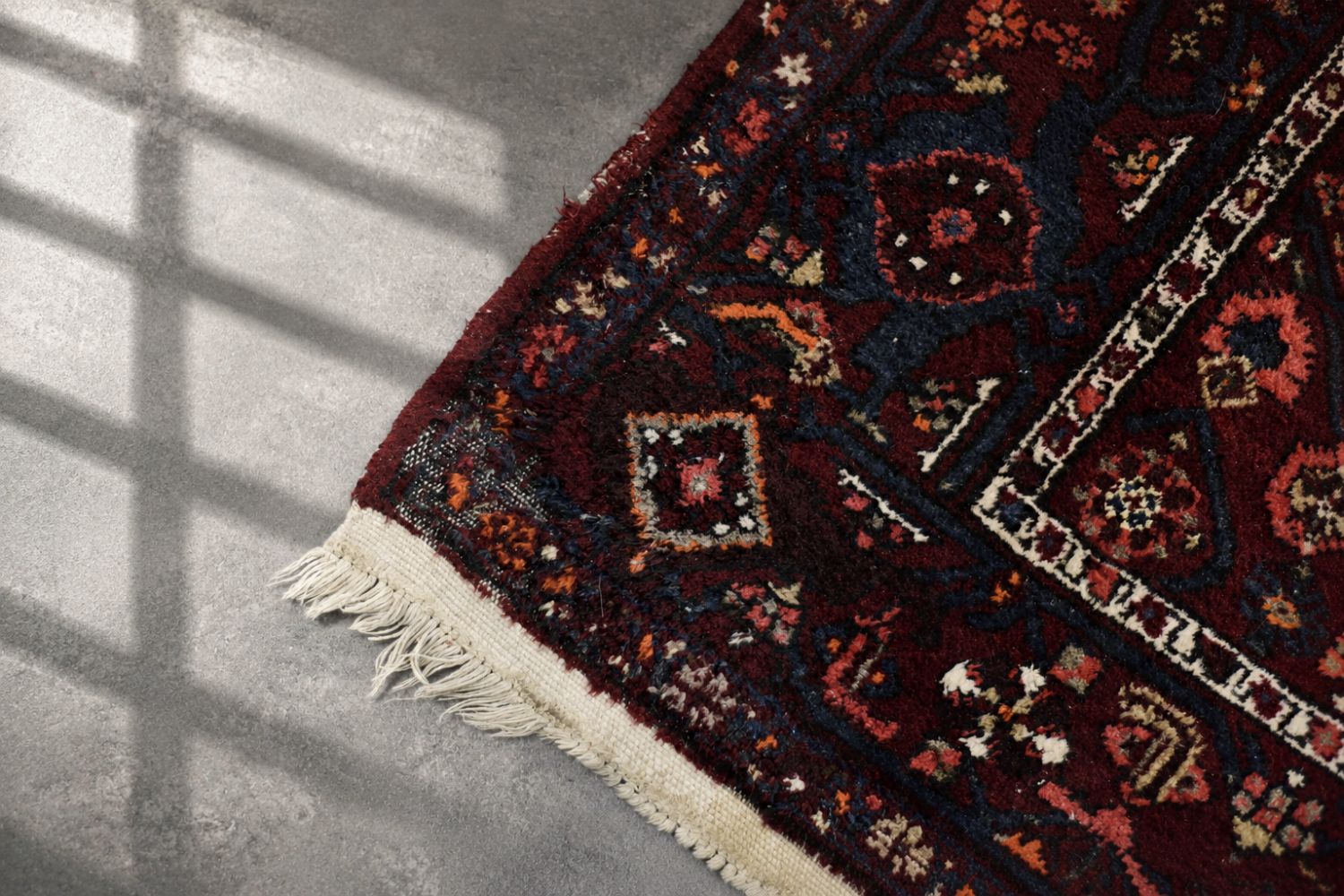 Hand Woven Middle Eastern Oriental Hamadan Rug, 1960s photo for sale