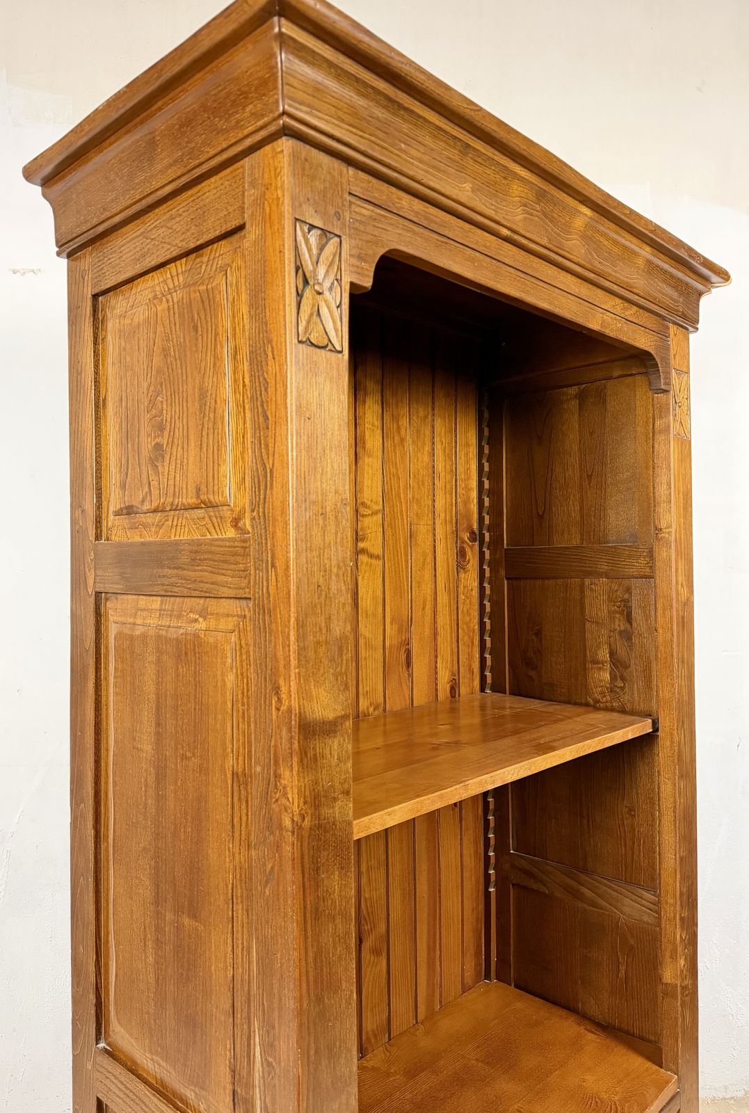 photo for sale Spanish Oak Bookcase With Drawers, 1950s