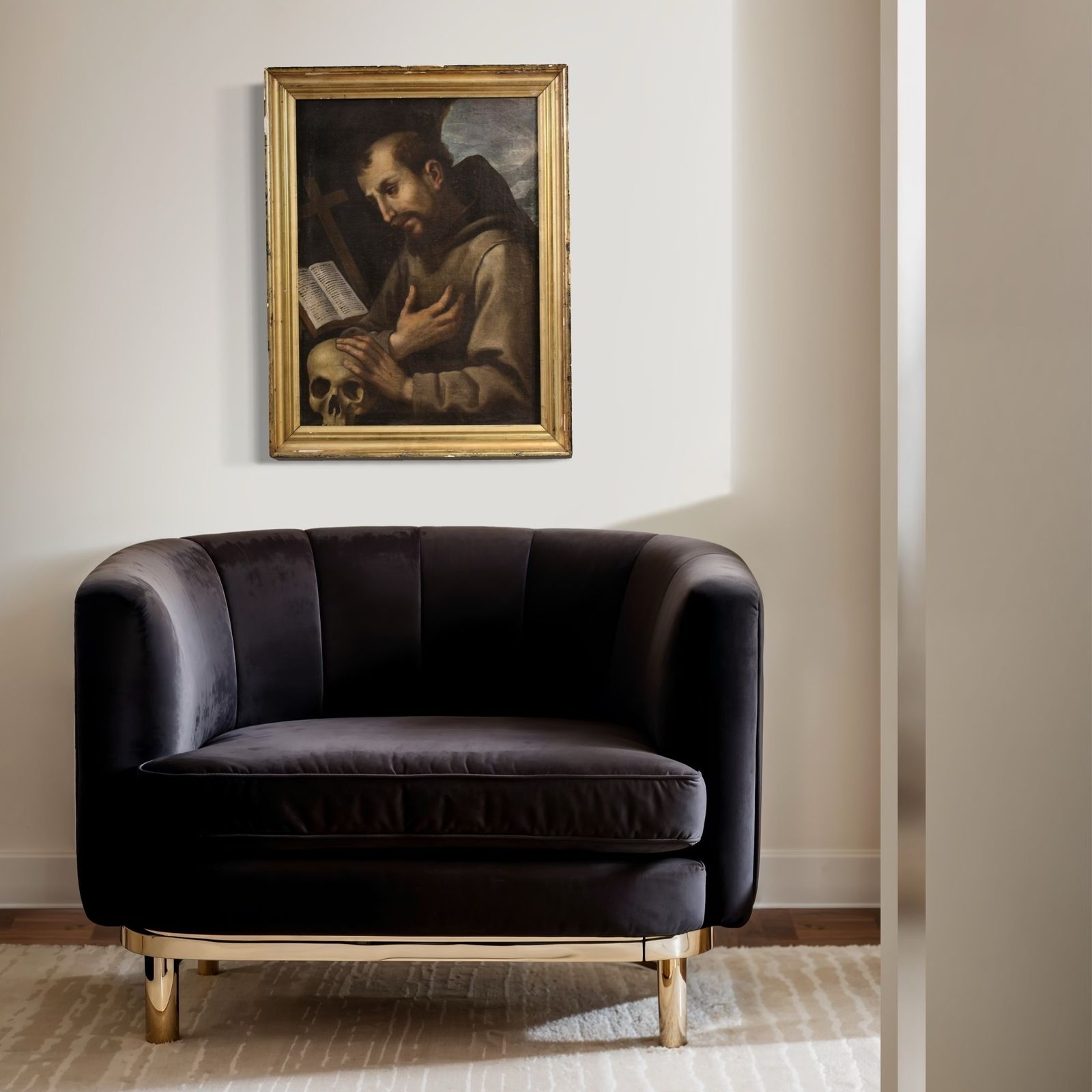 photo vinterior Peinture italienne du XVIIe siècle, saint François d'Assise