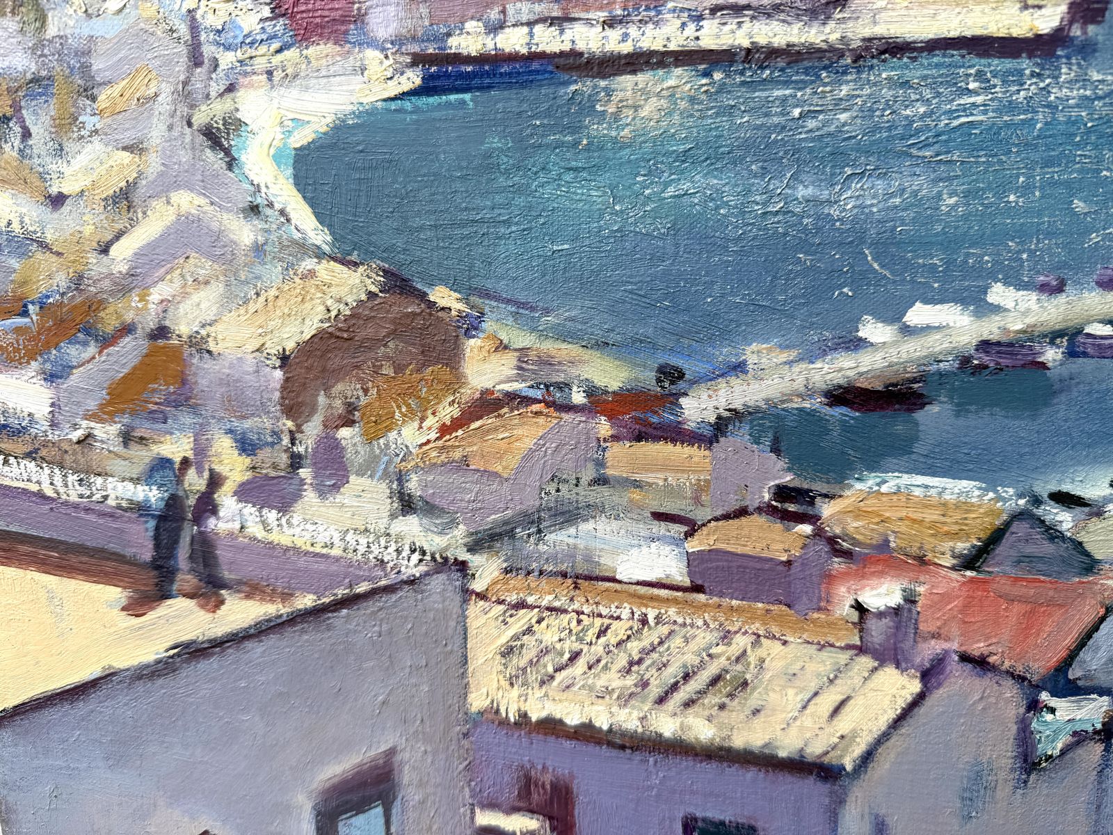 Josep Moscardo Mediterranean Harbor View Of Port De La Selva, Catalan Coastal Landscape Spain 2013 photo for sale
