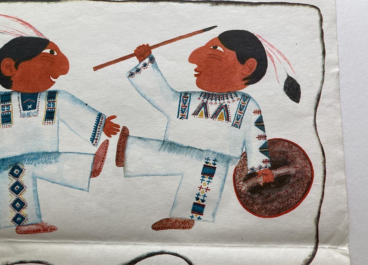 Filmaffiche, Between Us Indians, Jindřich Čech, 1969, Vintage Tsjechisch ontwerp photo vintage