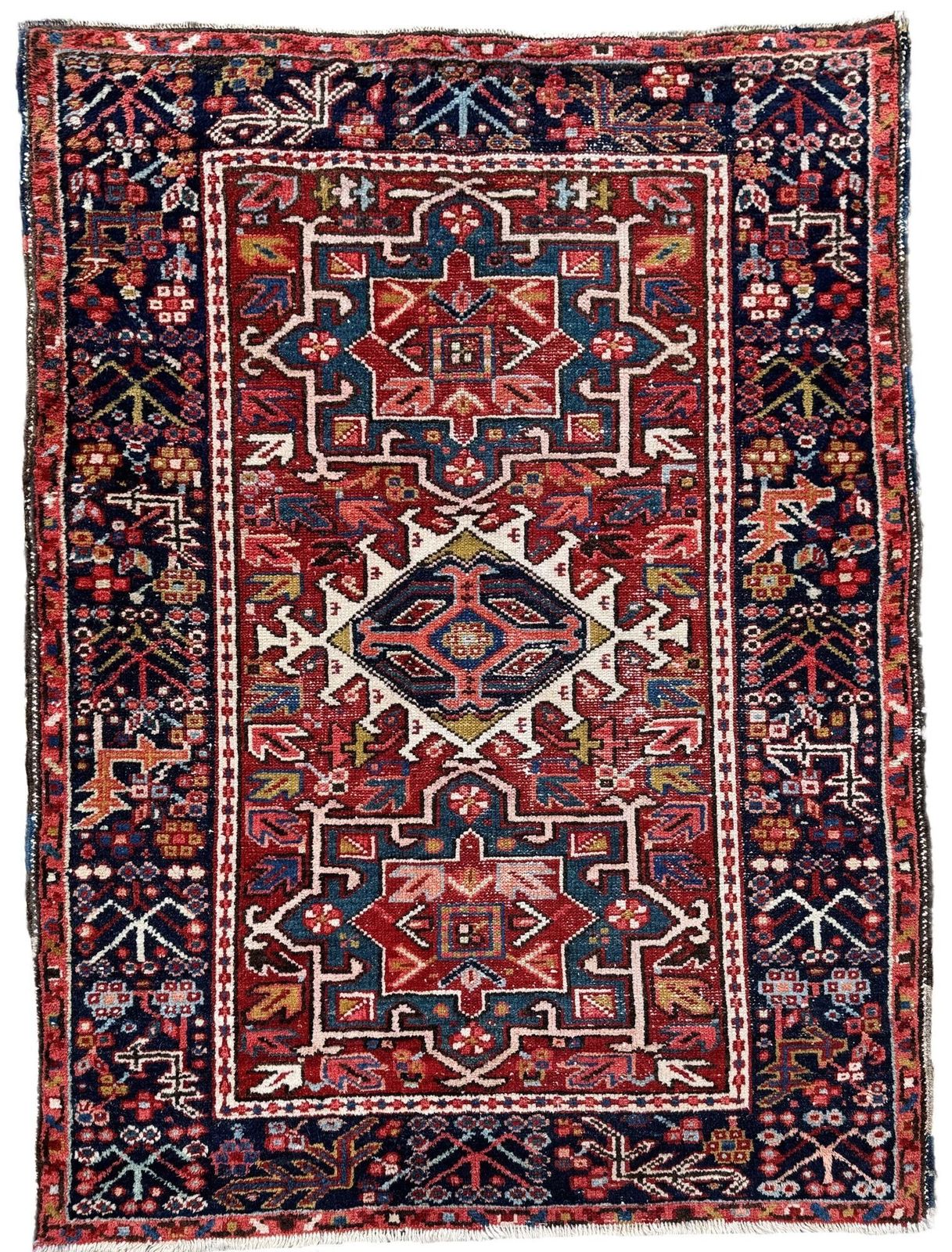 Antiek Karaja-tapijt 1,28 m x 0,99 m