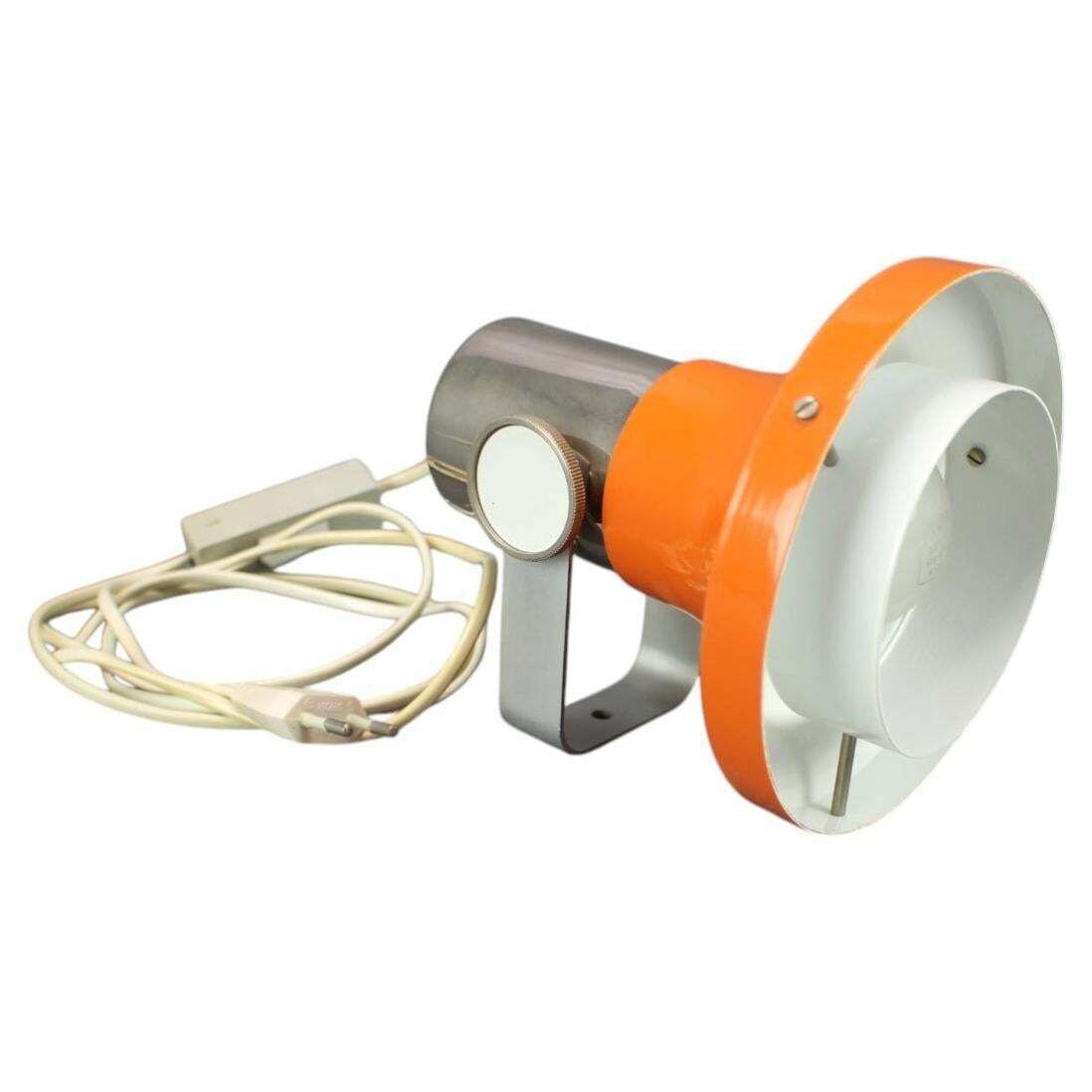 Josef Hurka voor Napako, oranje wandlamp, Tsjecho-Slowakije, jaren 1970