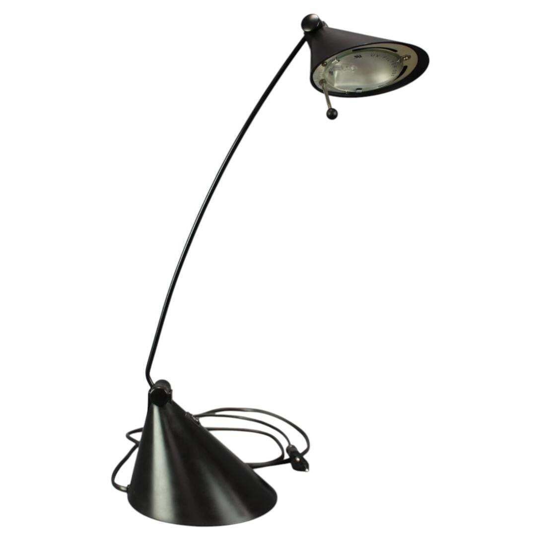 Lampe de table italienne Candy Light réglable noire, années 1990