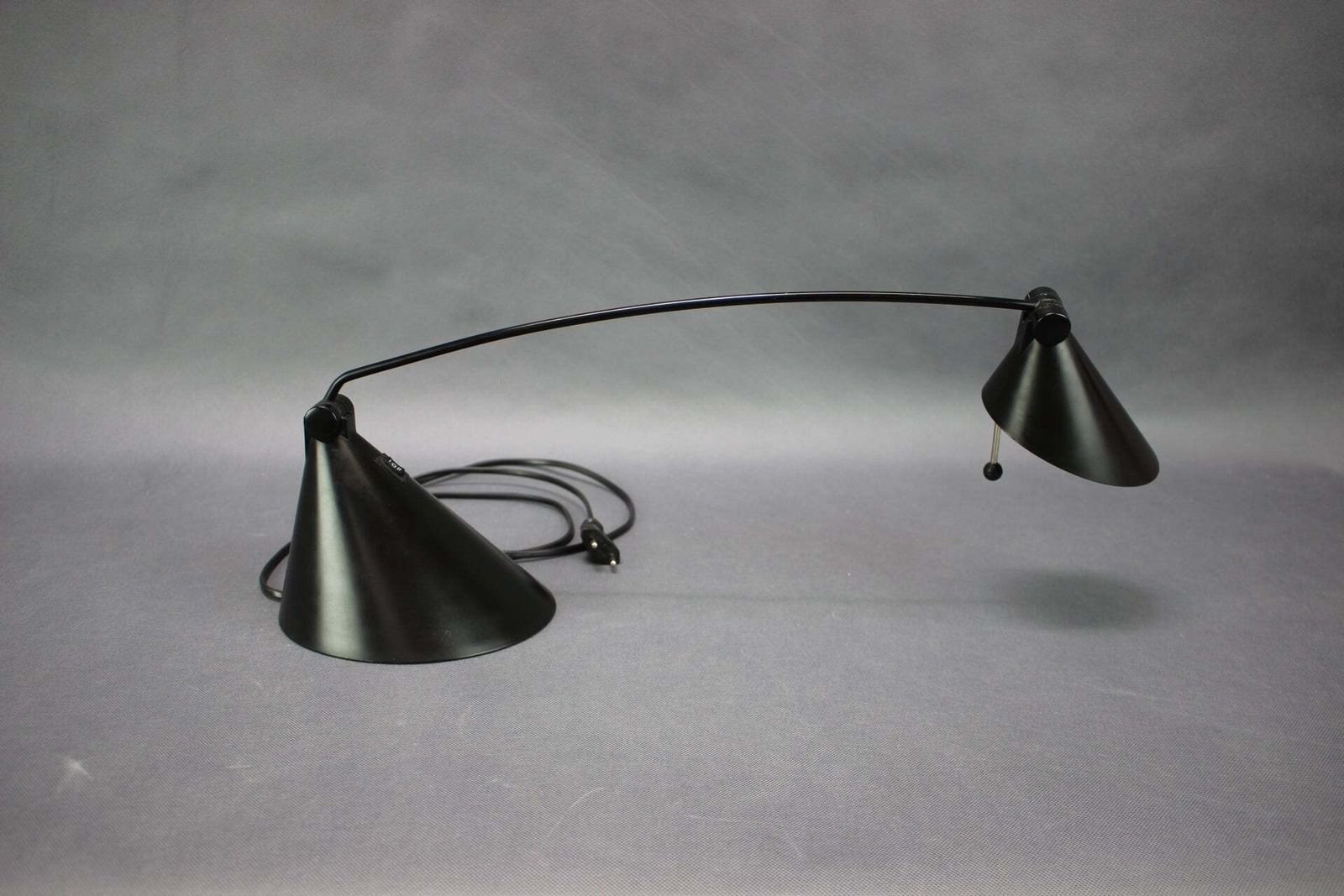 Lampe de table italienne Candy Light réglable noire, années 1990 photo for sale