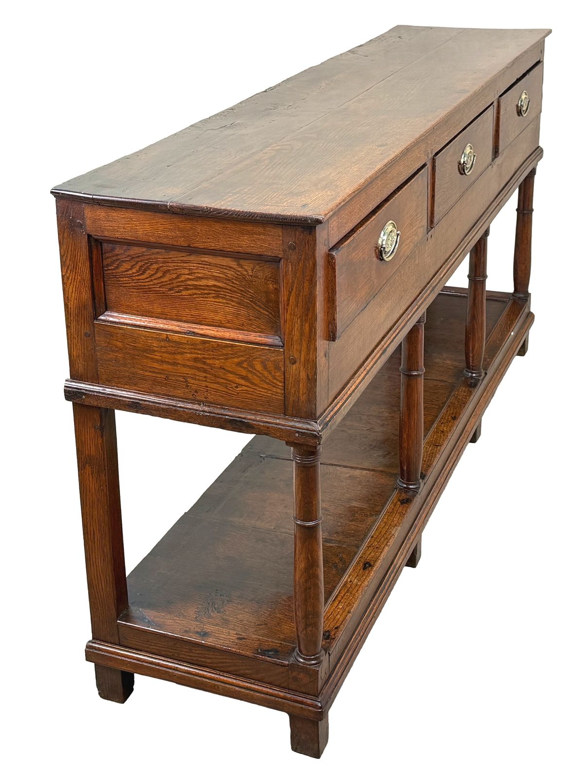 Eikenhouten dressoir met potboard, 18e eeuw, Engels George III, ca. 1770 photo for sale