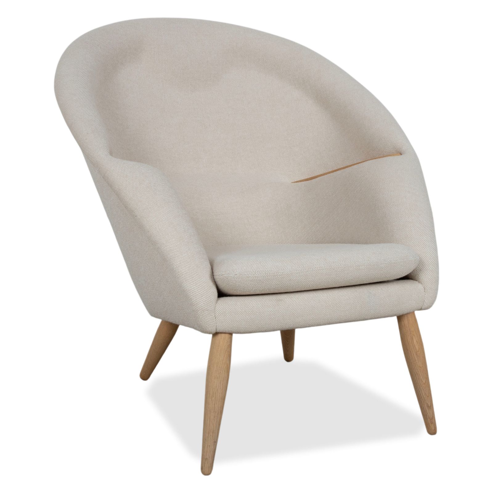 Audo Copenhagen Oda Fabric Armchair Set, Cream Beige Eggshell photo Furniture