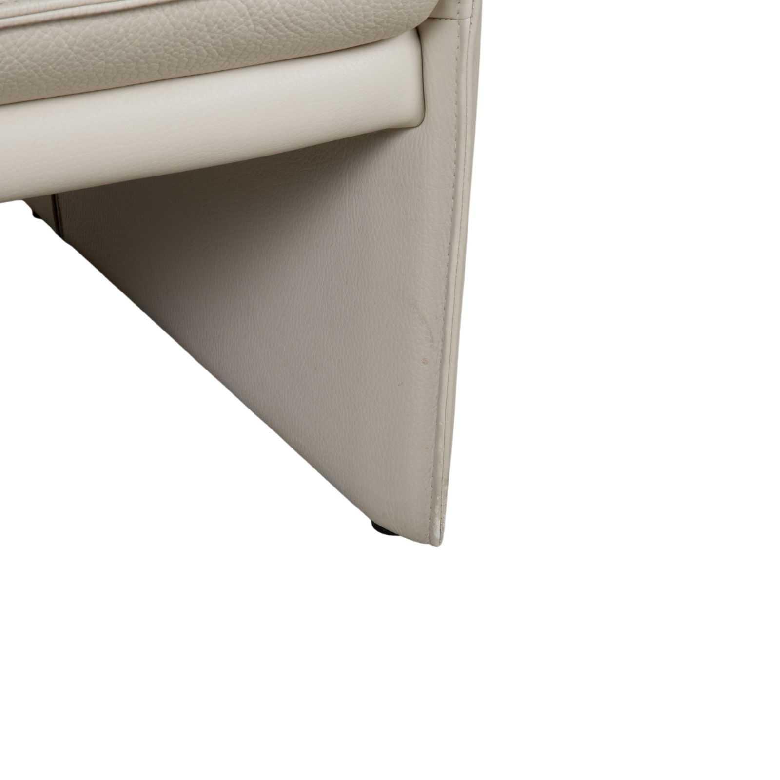 Jori Jr 2700 Leather Two Seater Cream Beige Sofa Manual Function photo vinterior